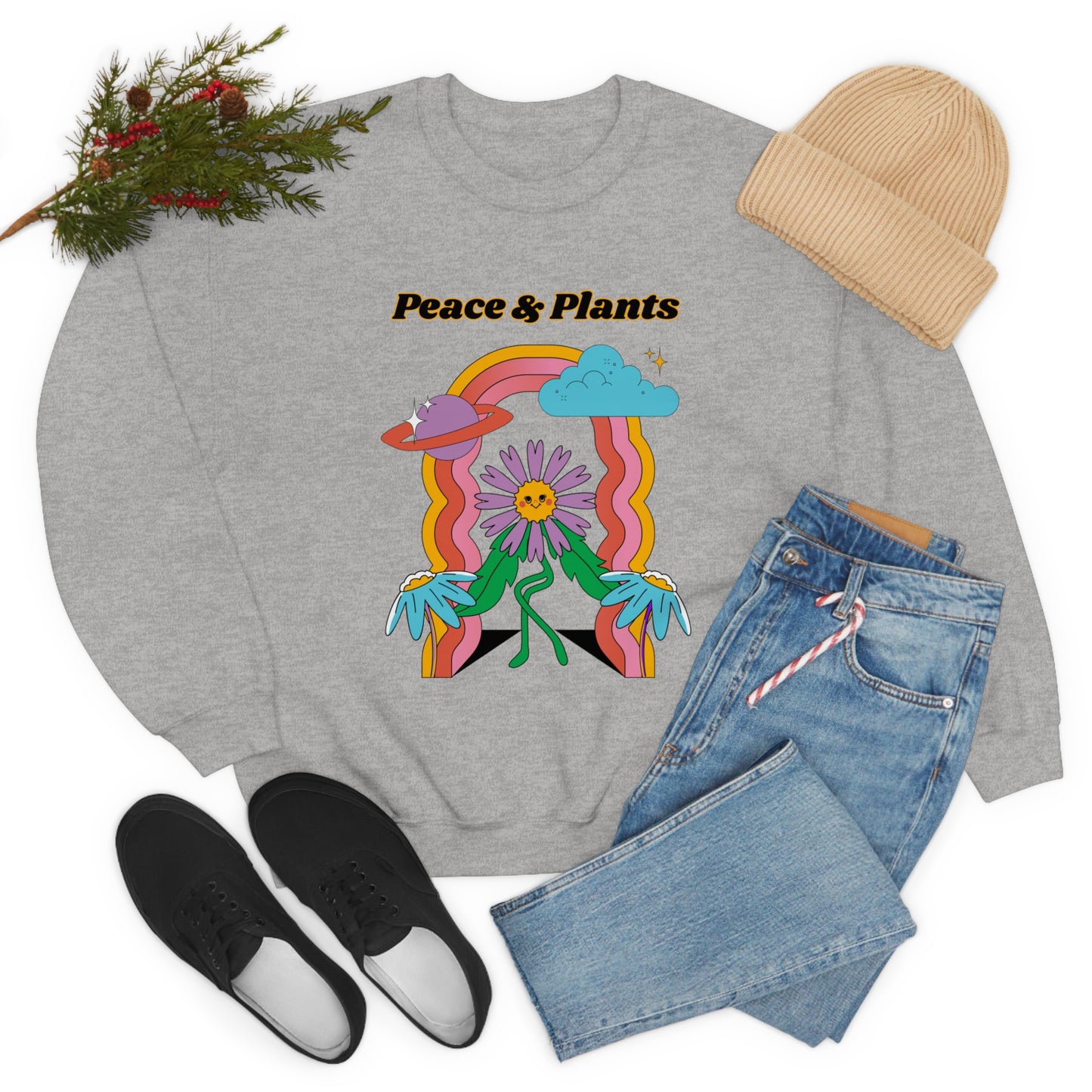 Peace & Plants Unisex Crewneck