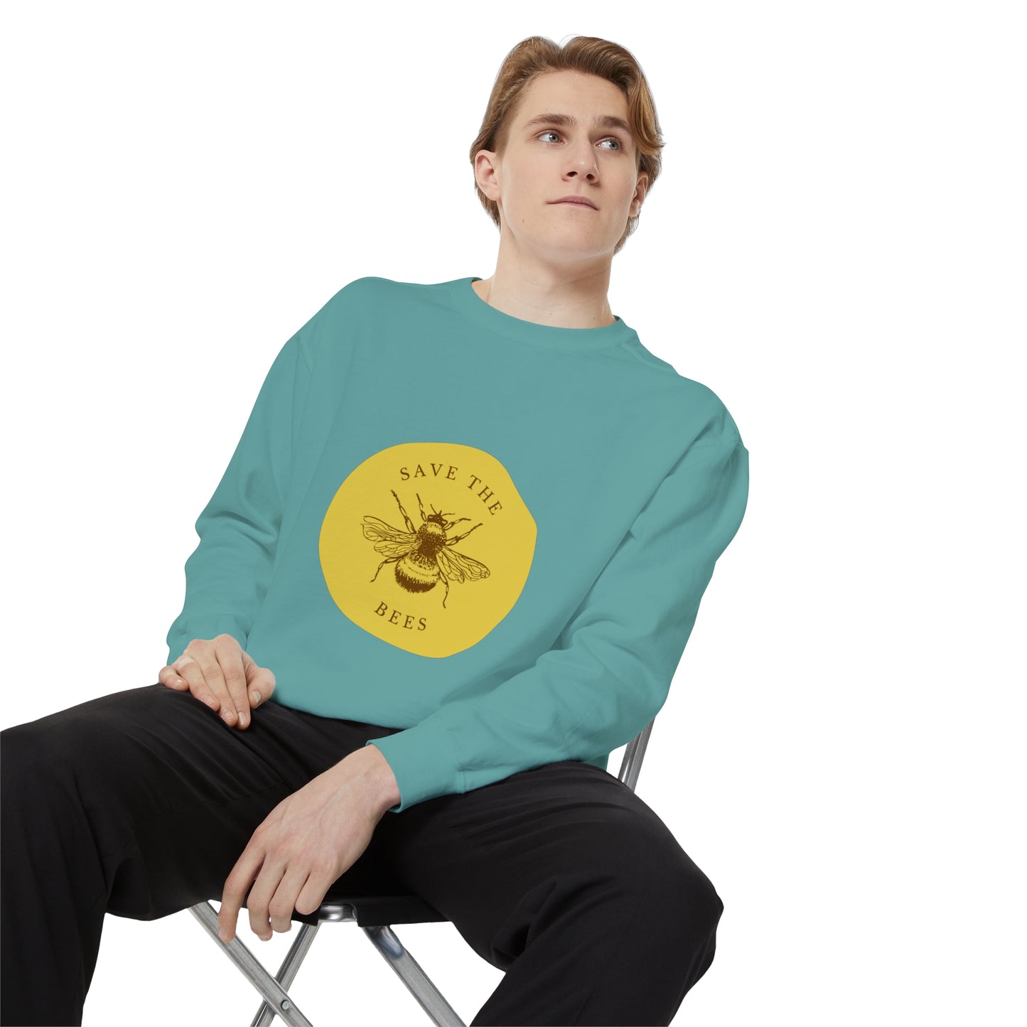 Save The Bees Unisex Garment-Dyed Sweatshirt