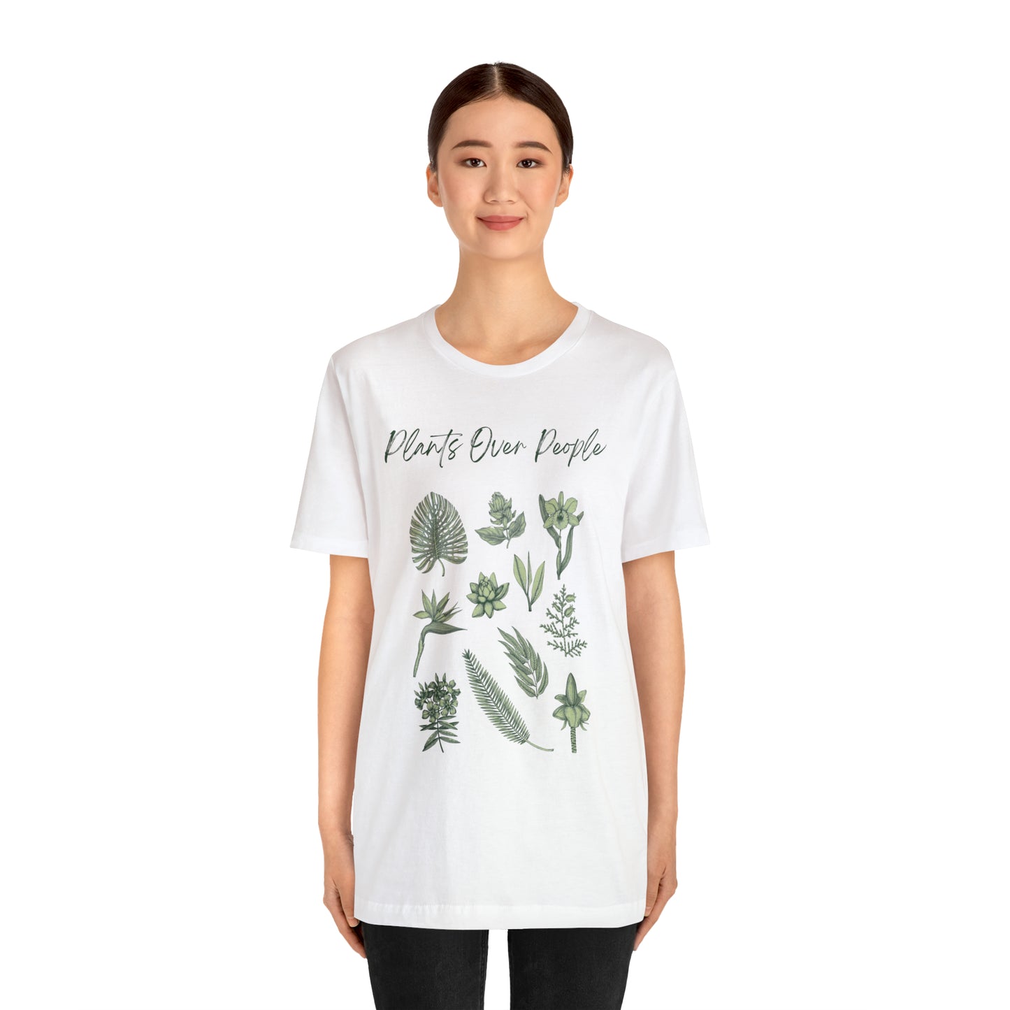 Plants Over People Unisex Jersey Short Sleeve Tee