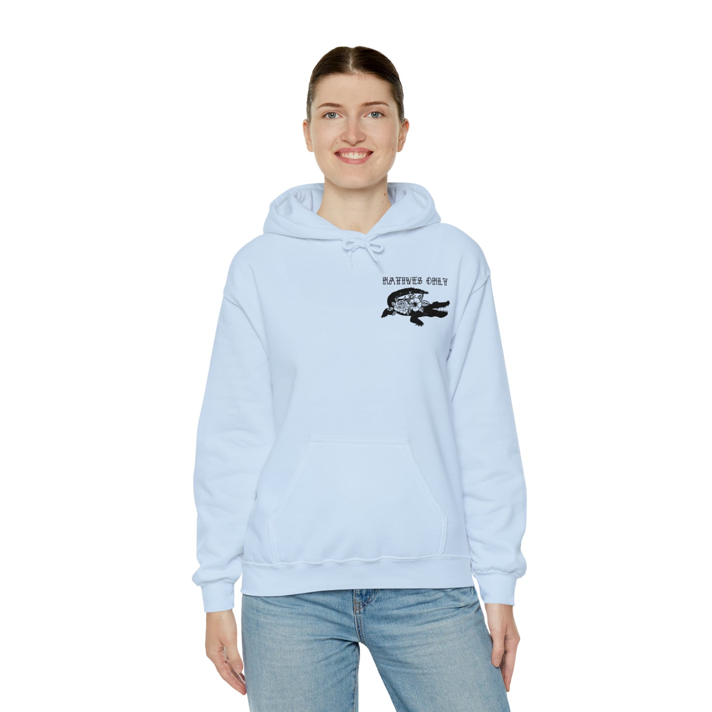 Natives Only Alligator Unisex Hooded Sweatshirt