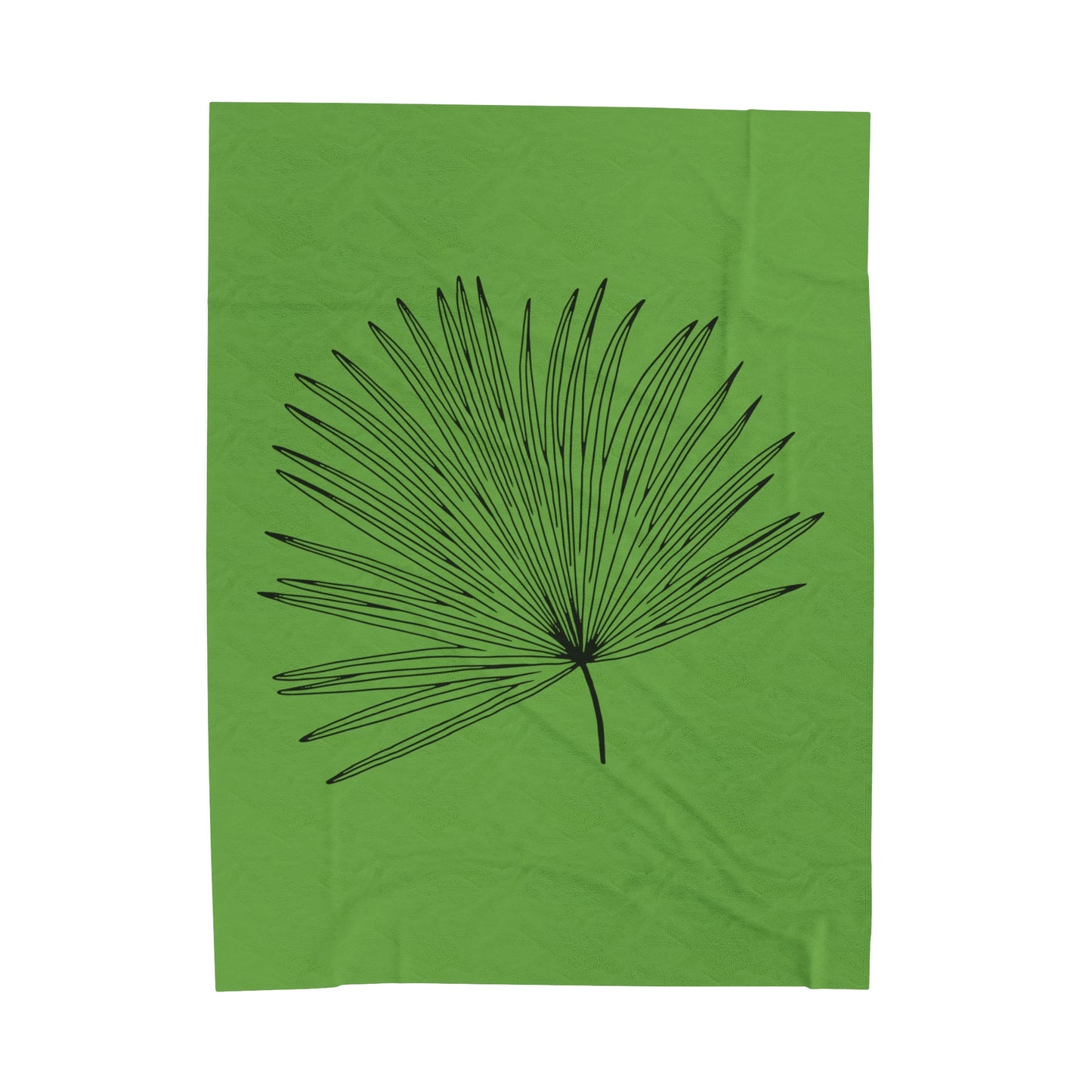 Palm Leaf Velveteen Plush Blanket