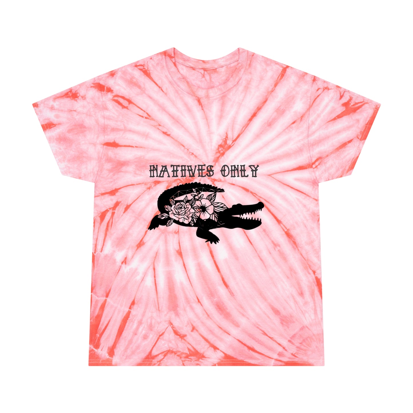 Natives Only Alligator Tie-Dye Tee, Cyclone