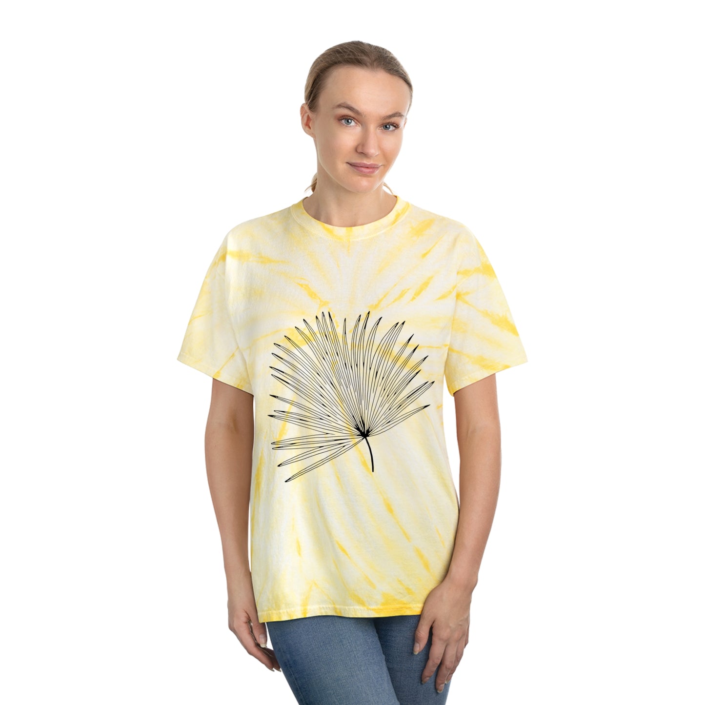 Palm Leaf Tie-Dye Tee, Cyclone