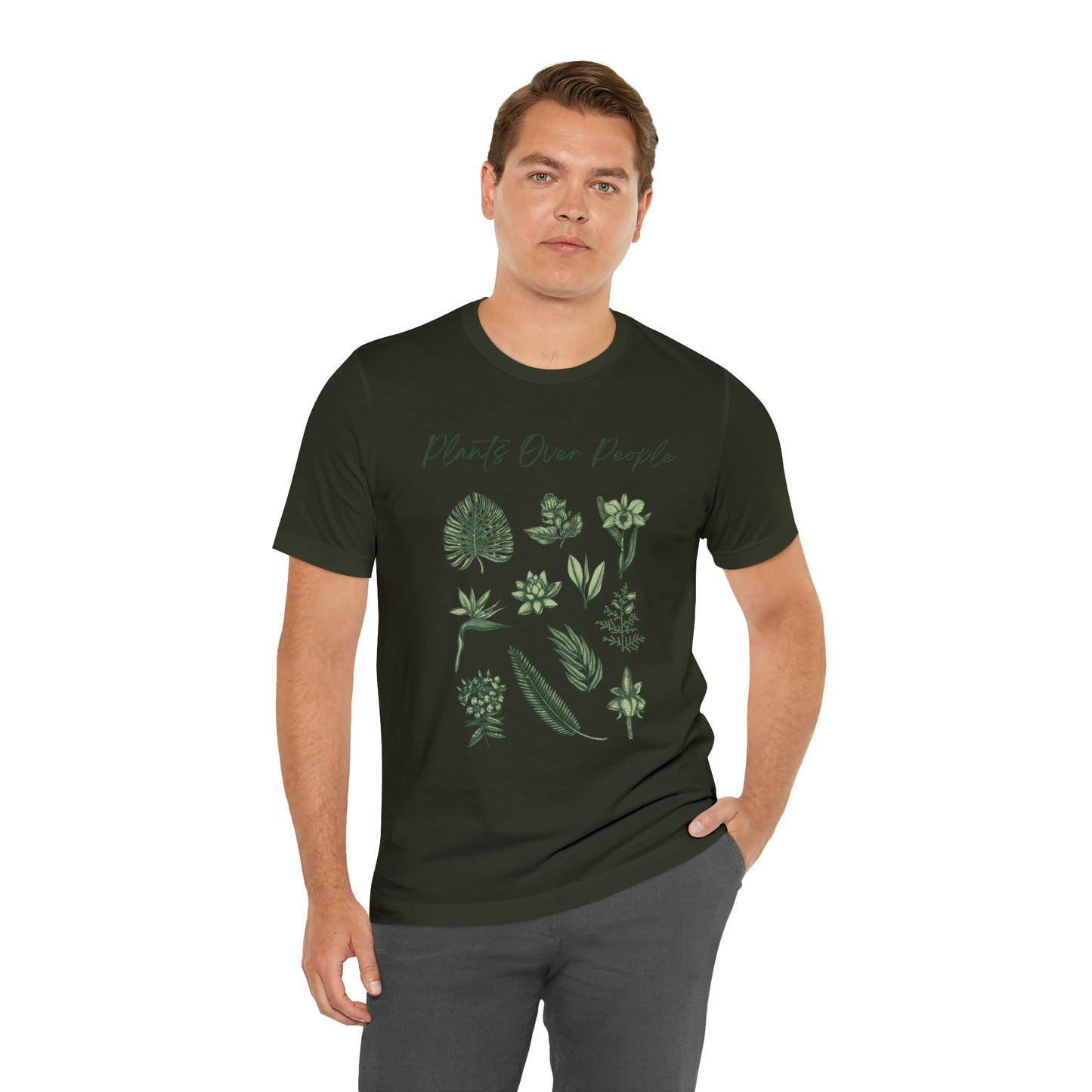 Plants Over People Unisex Jersey Short Sleeve Tee