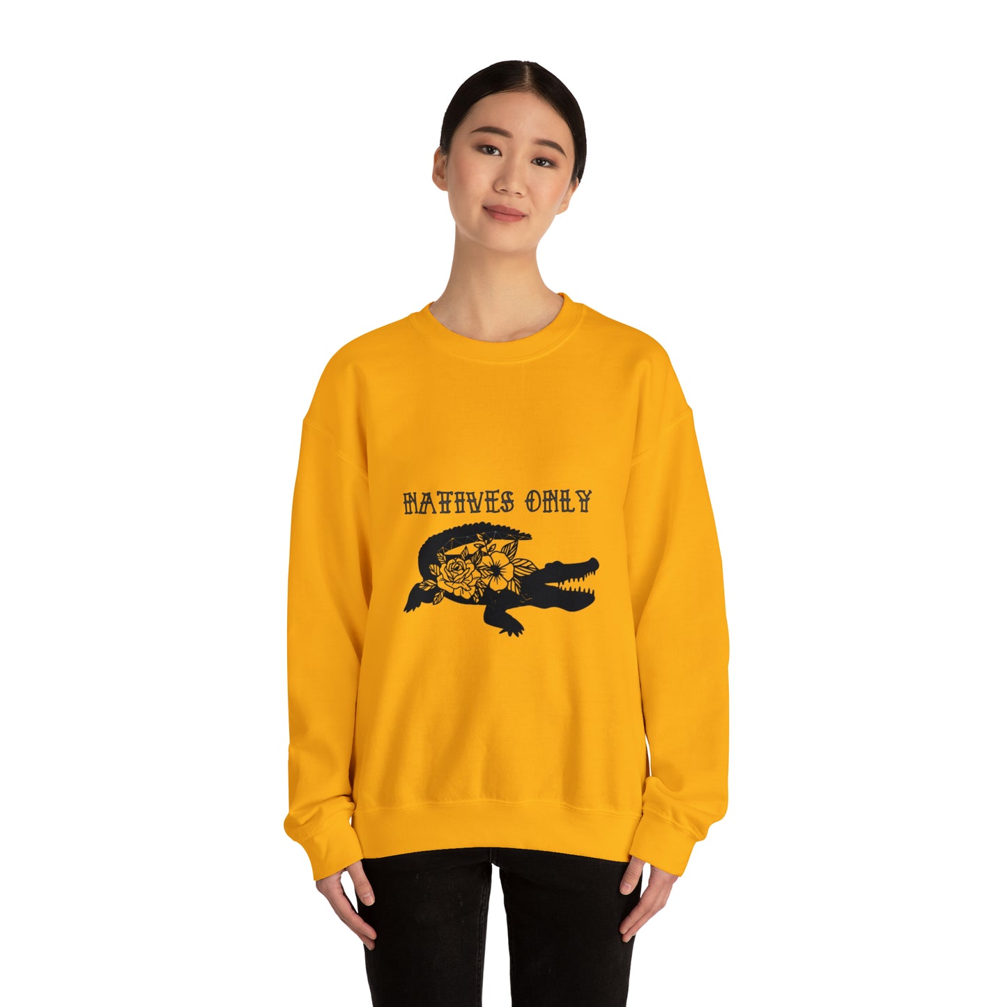 Natives Only Alligator Unisex Crewneck Sweatshirt