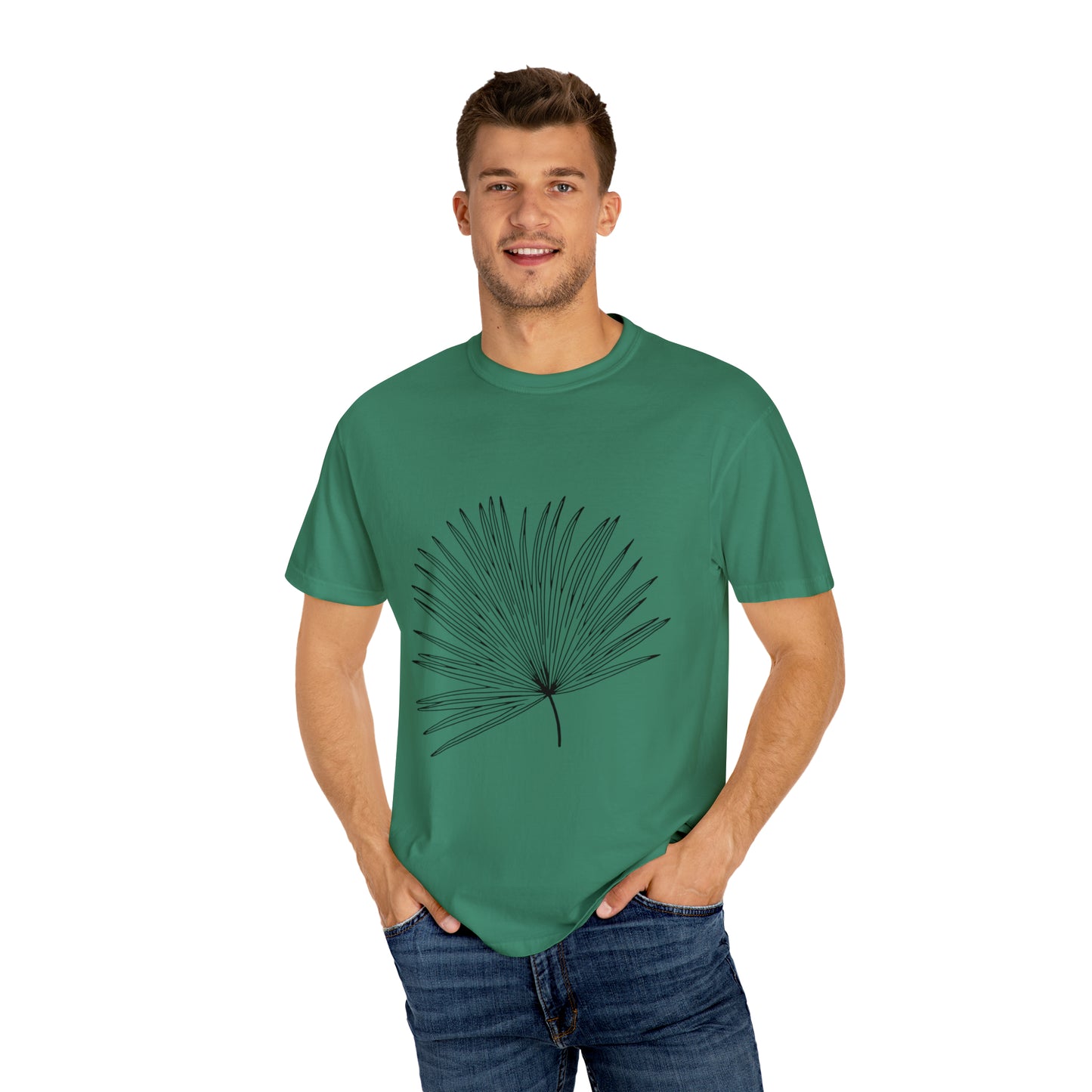 Palm Leaf Unisex Garment-Dyed T-shirt