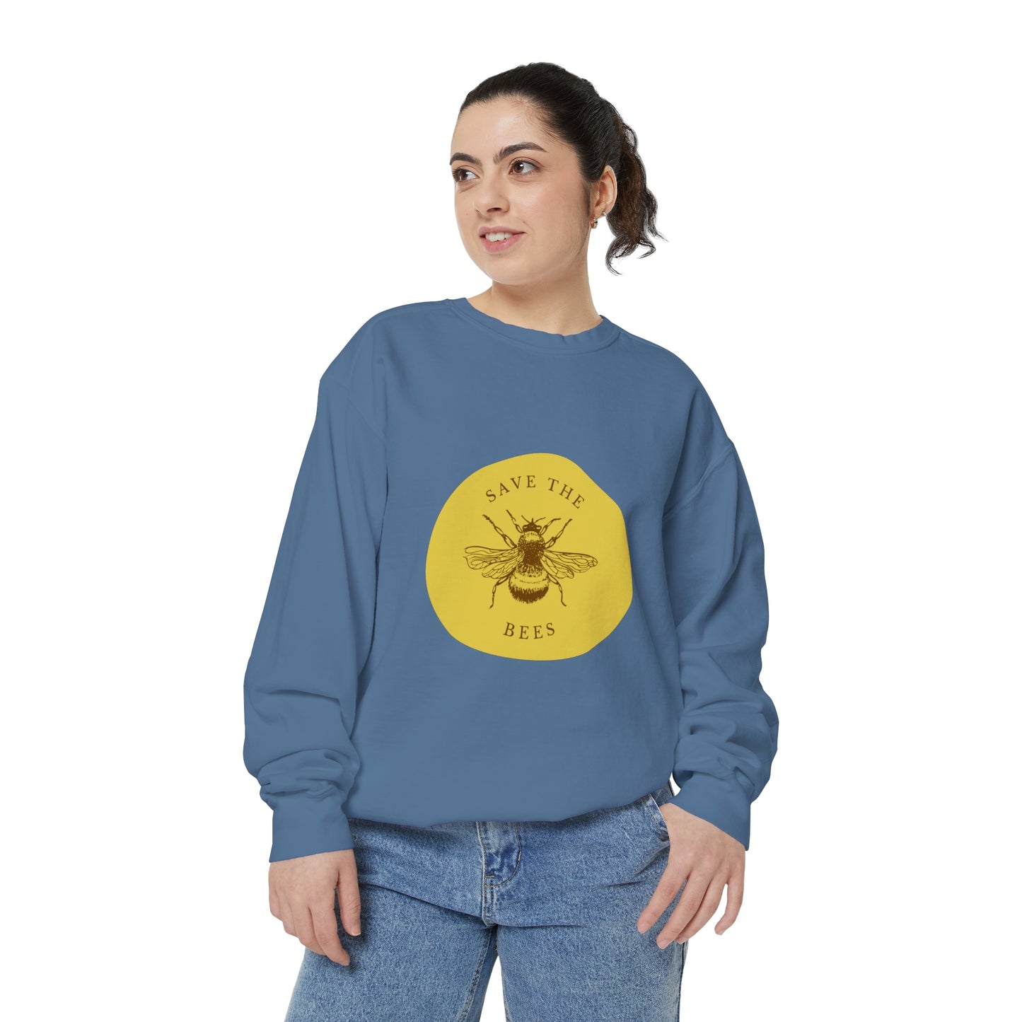 Save The Bees Unisex Garment-Dyed Sweatshirt