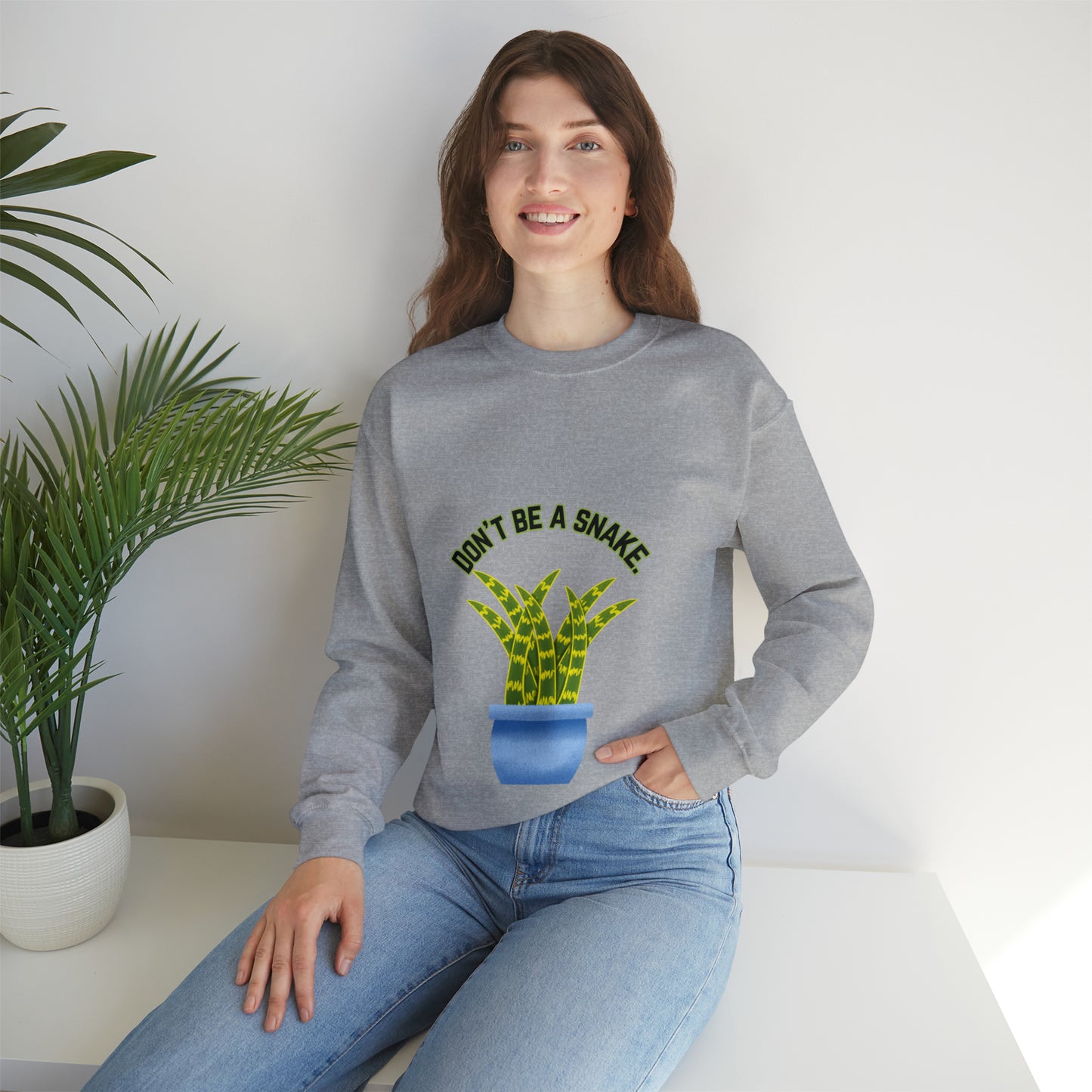 Don't Be A Snake Unisex Crewneck Sweatshirt