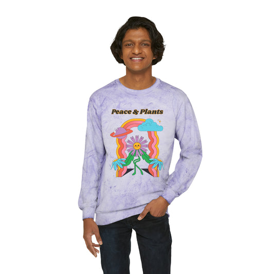 Peace & Plants Color Blast Crewneck