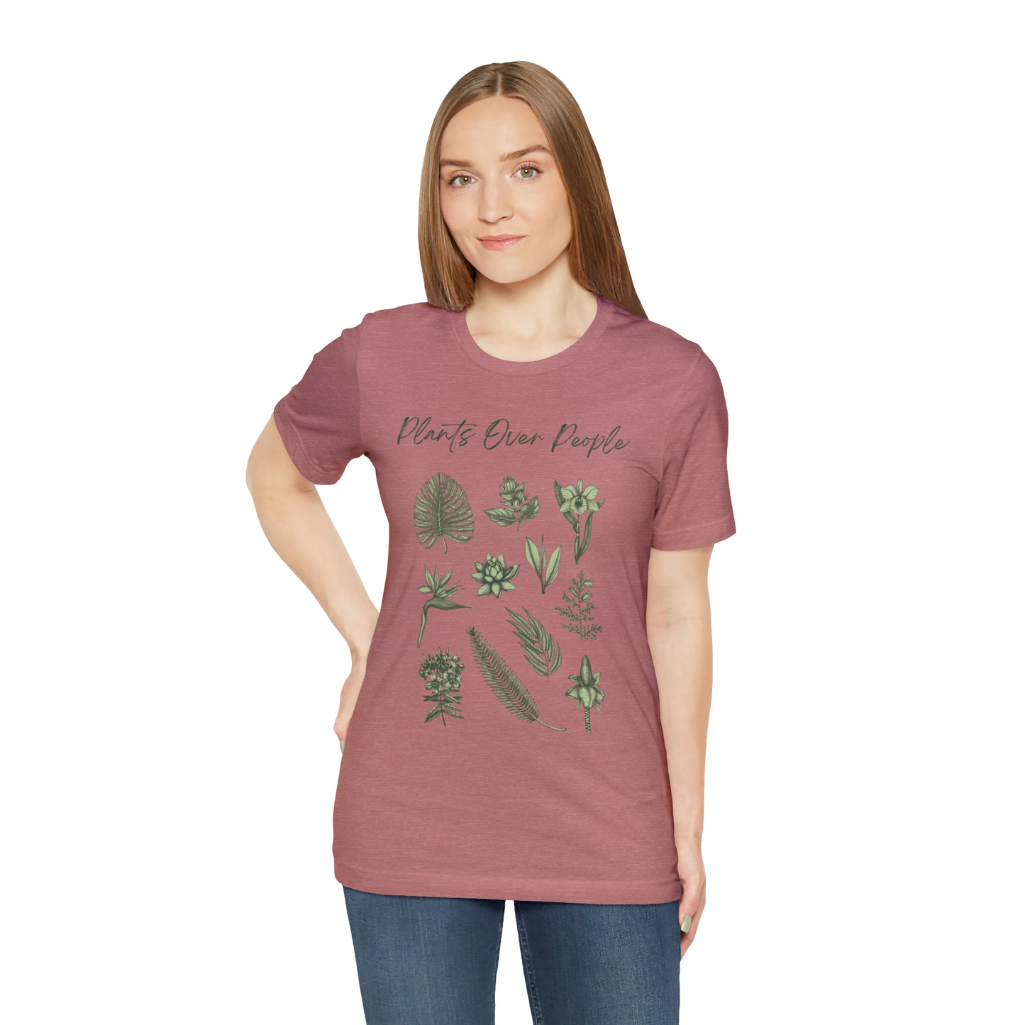 Plants Over People Unisex Jersey Short Sleeve Tee