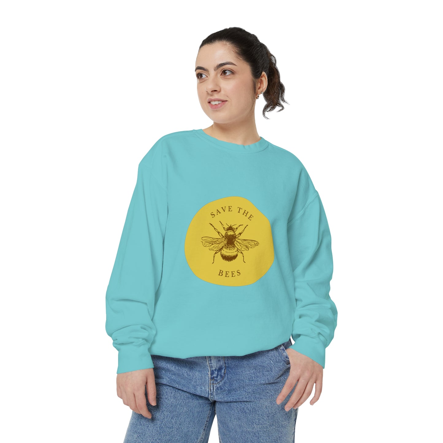 Save The Bees Unisex Garment-Dyed Sweatshirt