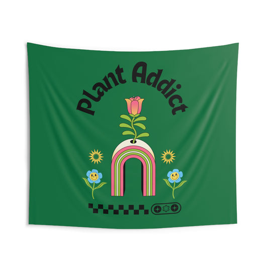 Plant Addict Indoor Wall Tapestries