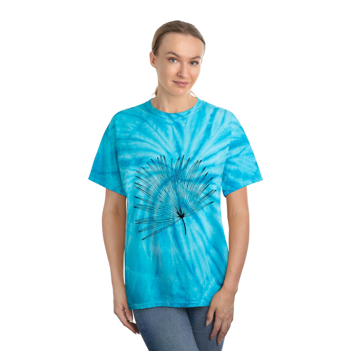 Palm Leaf Tie-Dye Tee, Cyclone