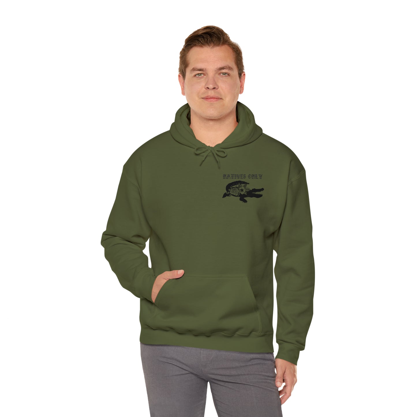 Natives Only Alligator Unisex Hooded Sweatshirt