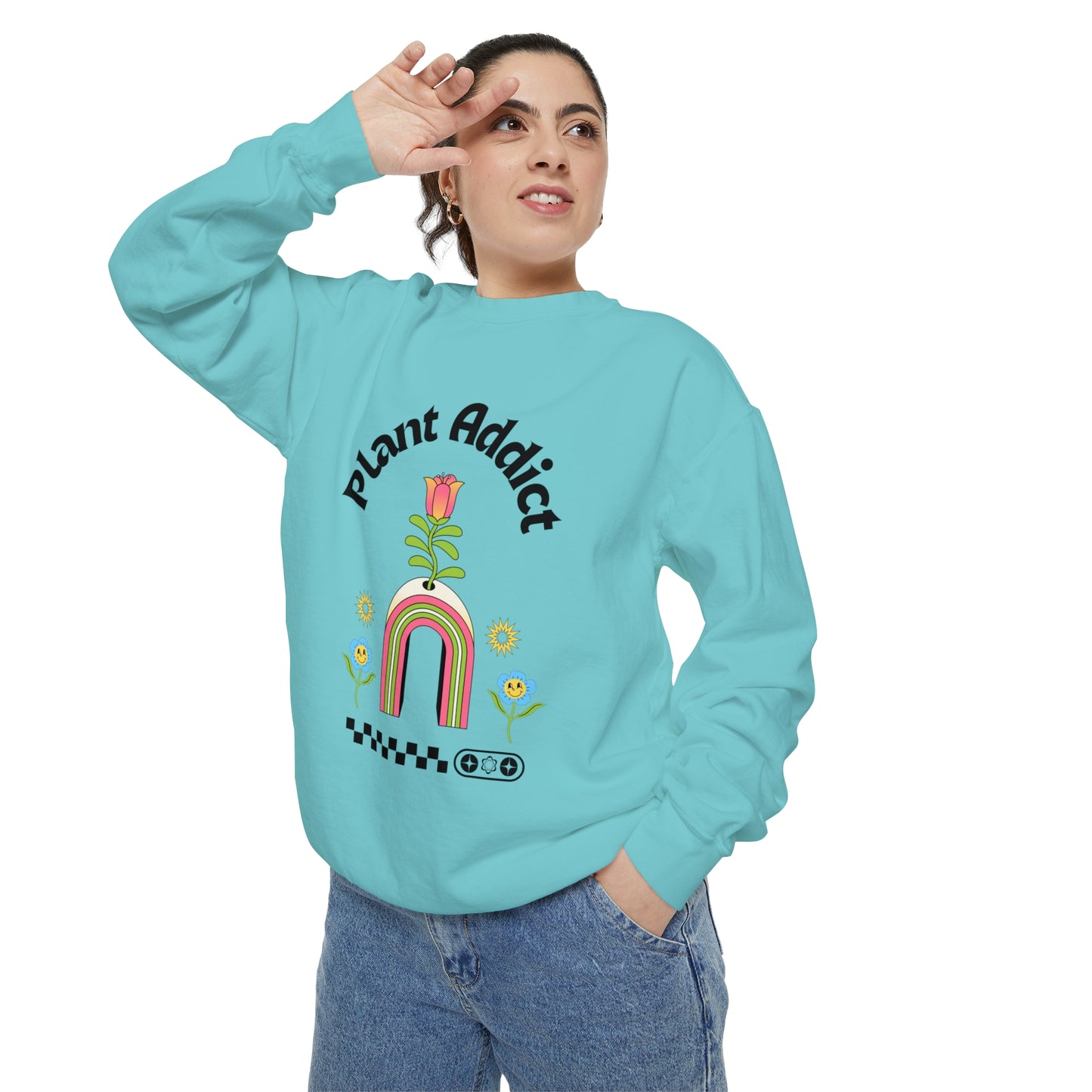 Plant Addict Unisex Garment-Dyed Sweatshirt