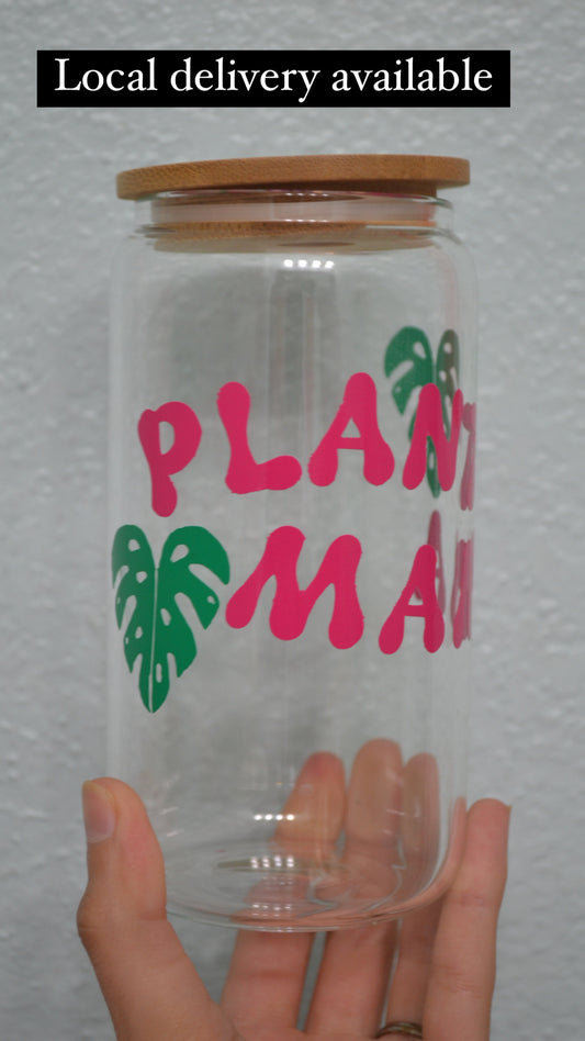 Plant Mama Glass Can