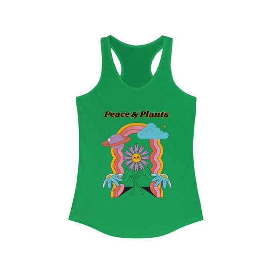 Peace & Plants Women's Racerback Tank