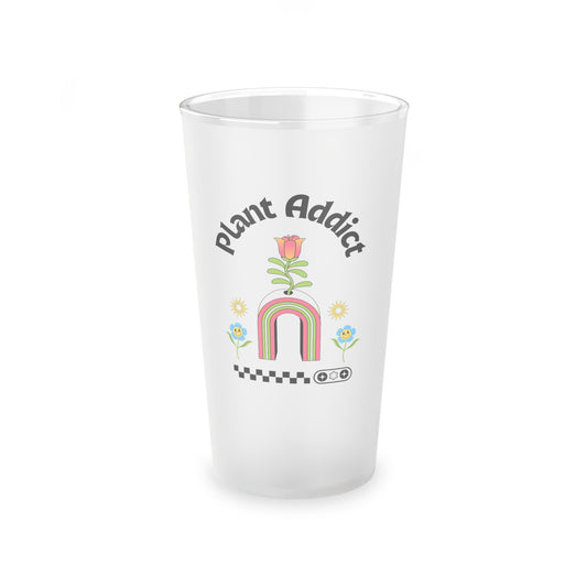 Plant Addict Frosted Pint Glass