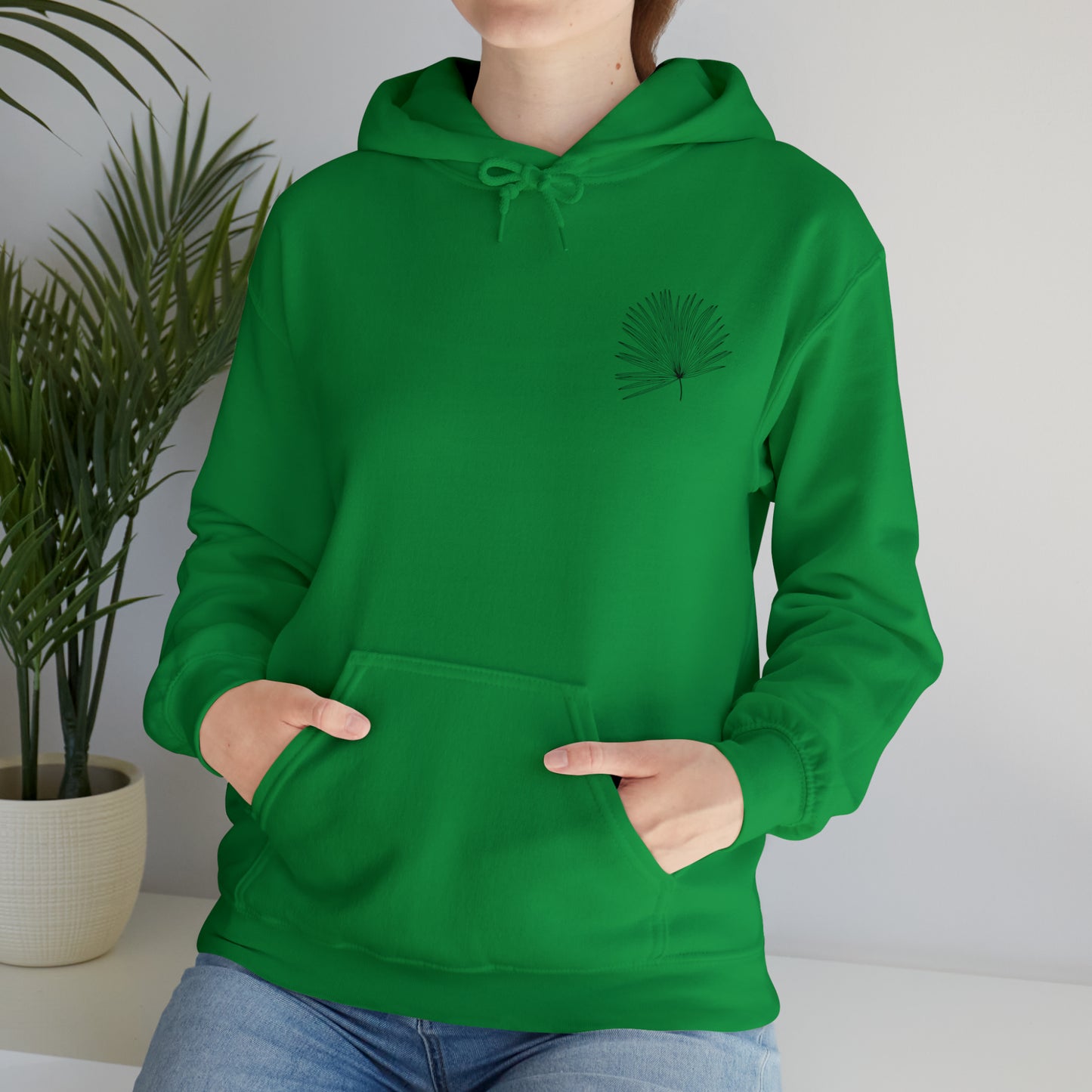 Palm Leaf Unisex Hooded Sweatshirt