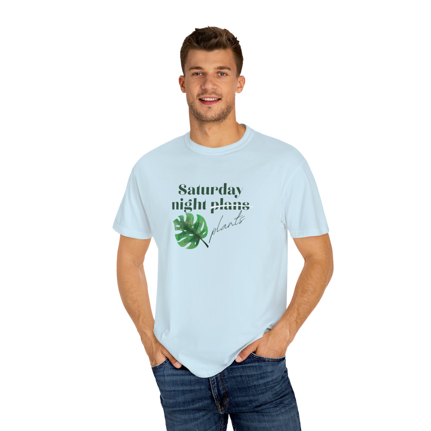 Saturday Night Plants Unisex Garment-Dyed T-shirt