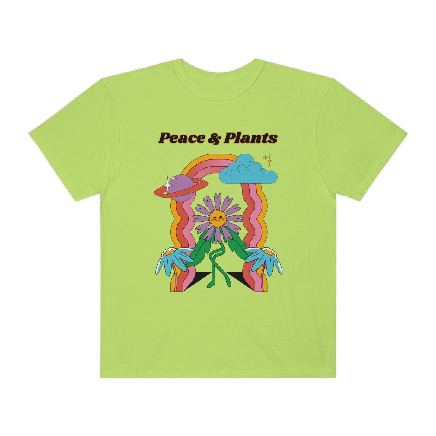 Peace & Plants Garment-Dyed T-shirt