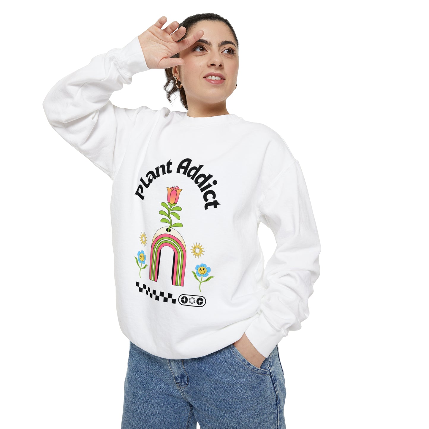 Plant Addict Unisex Garment-Dyed Sweatshirt