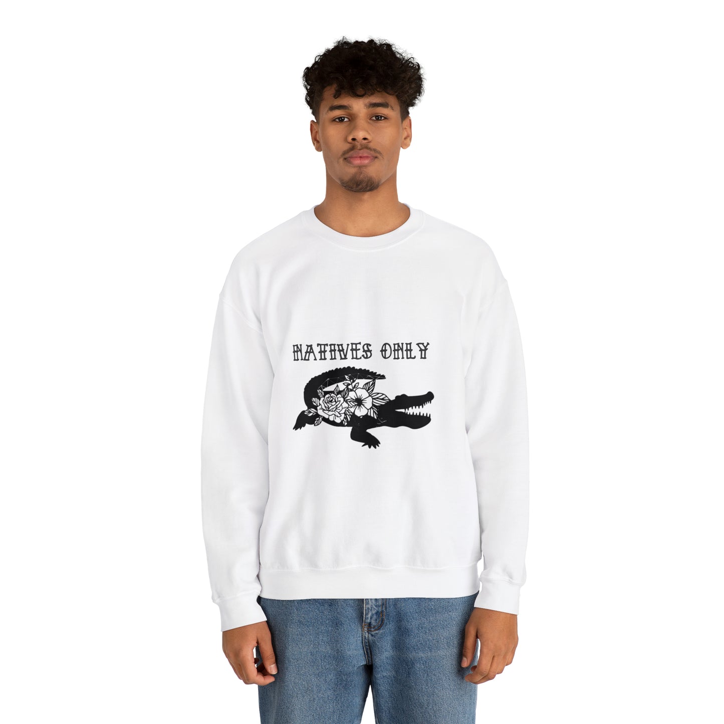 Natives Only Alligator Unisex Crewneck Sweatshirt