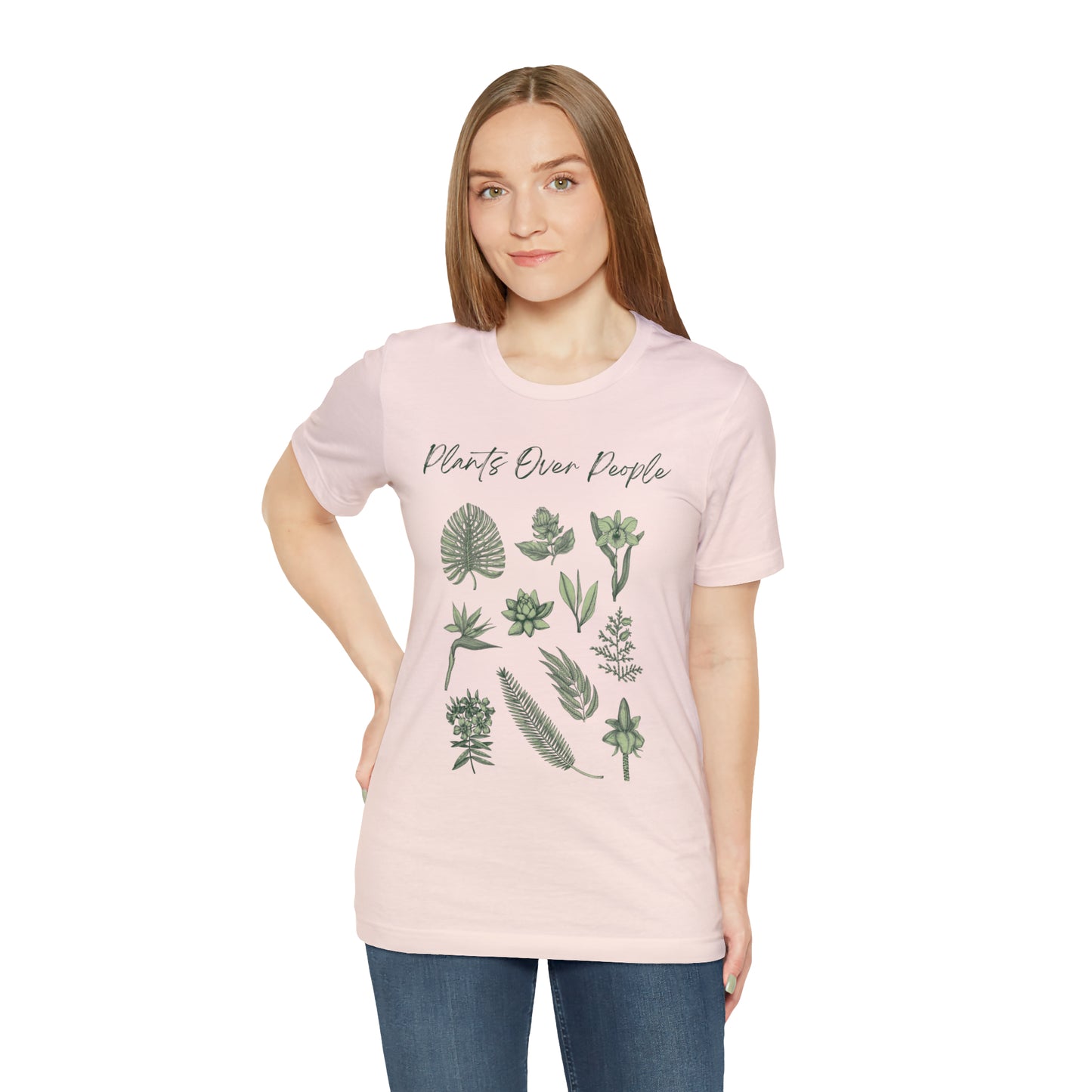 Plants Over People Unisex Jersey Short Sleeve Tee