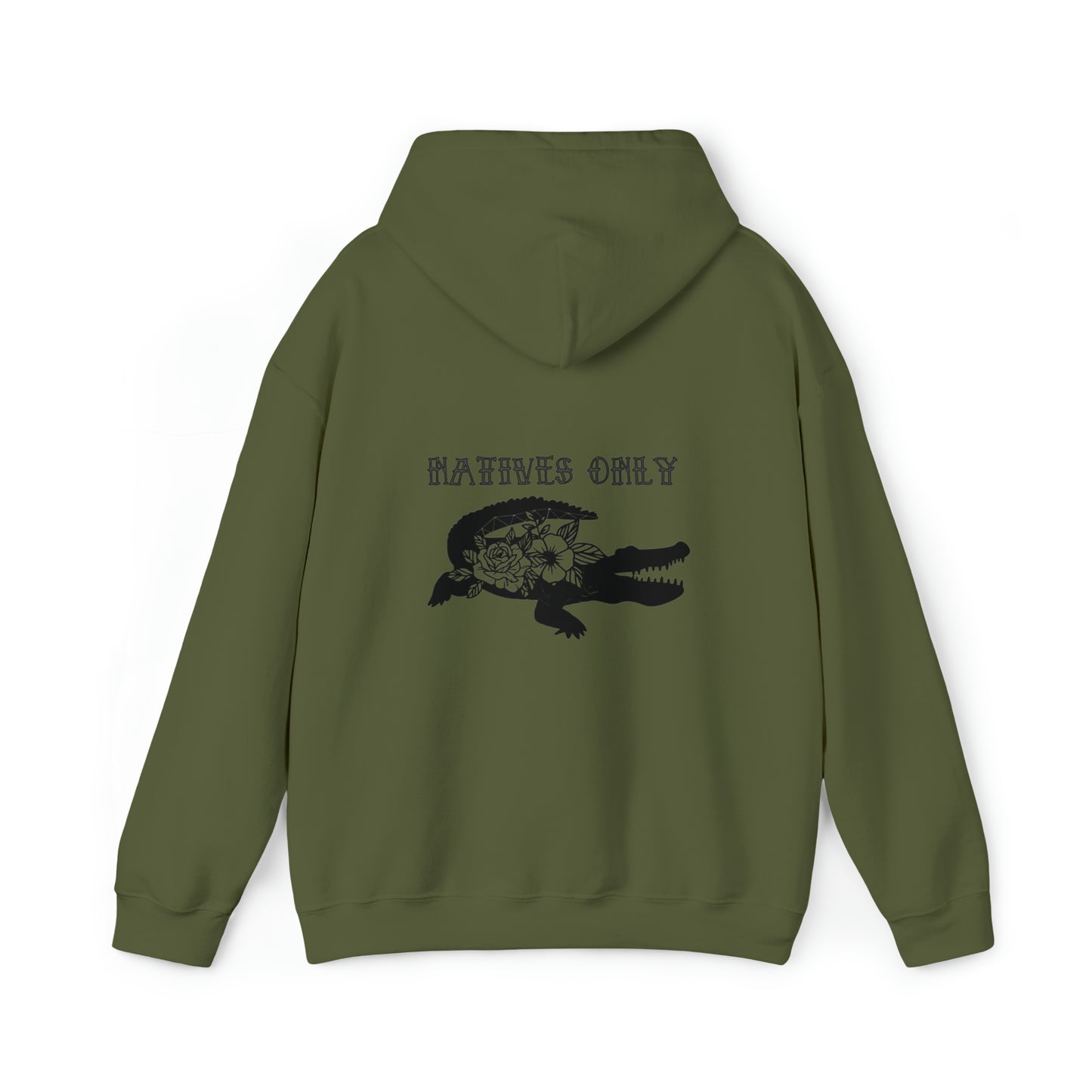 Natives Only Alligator Unisex Hooded Sweatshirt