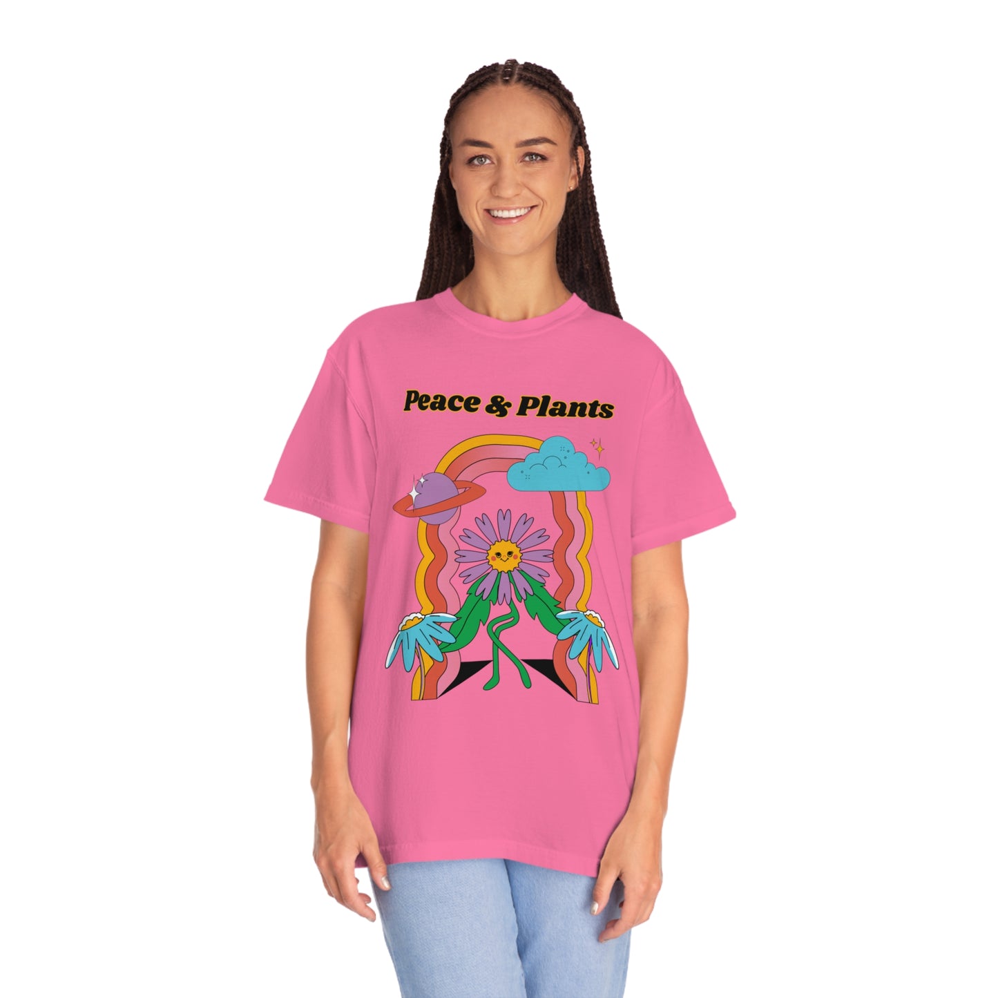 Peace & Plants Garment-Dyed T-shirt