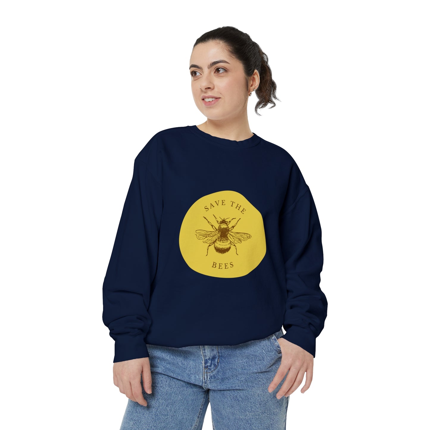 Save The Bees Unisex Garment-Dyed Sweatshirt