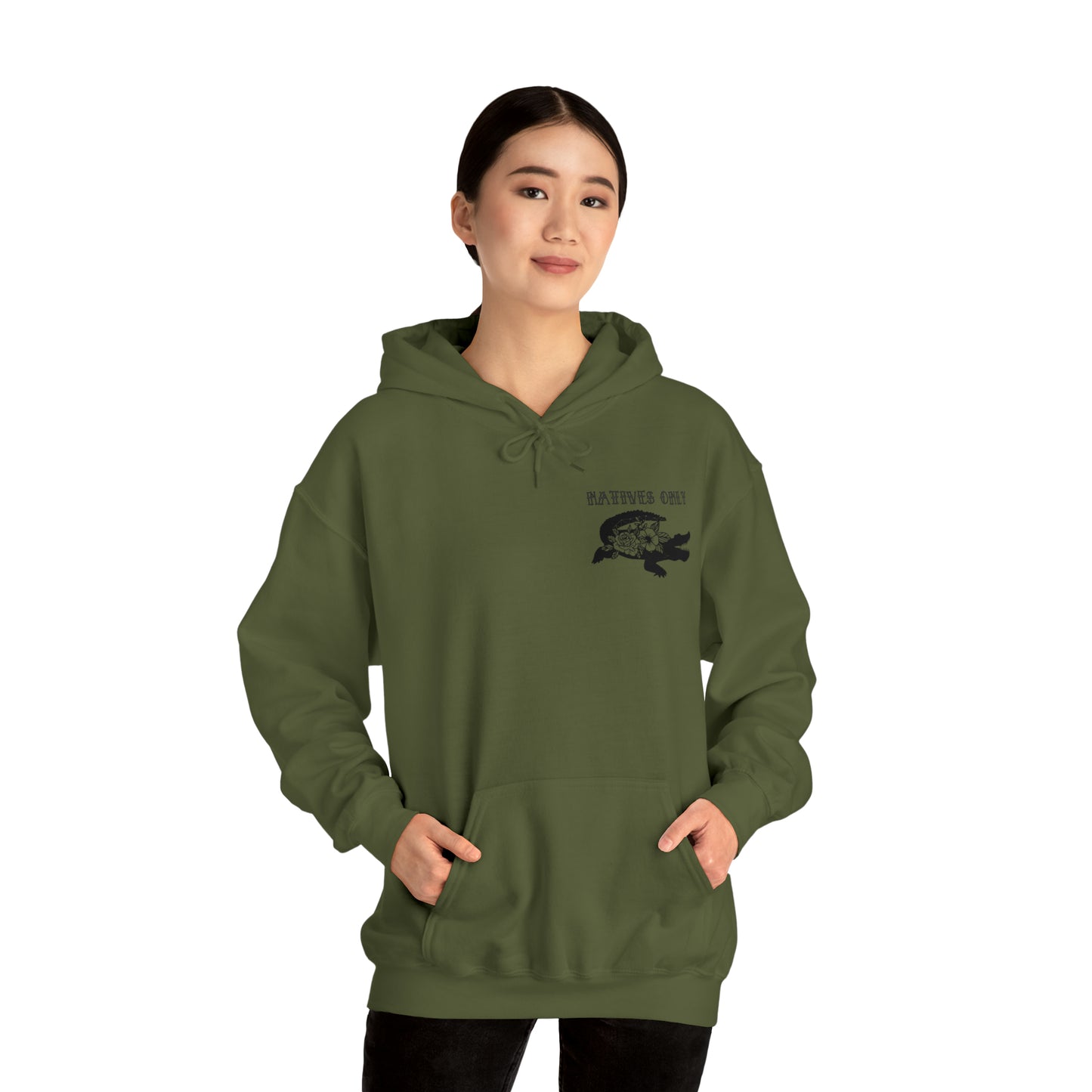 Natives Only Alligator Unisex Hooded Sweatshirt