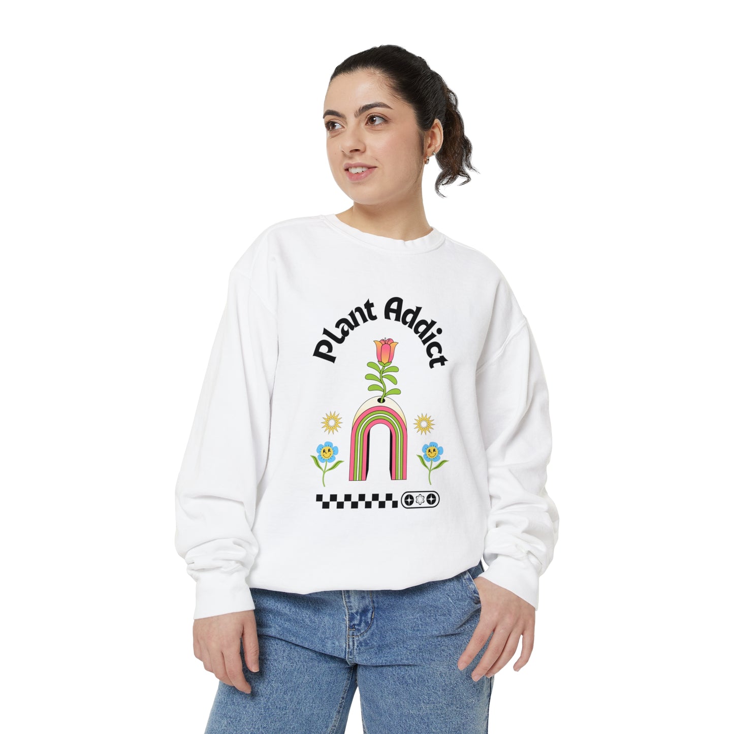 Plant Addict Unisex Garment-Dyed Sweatshirt