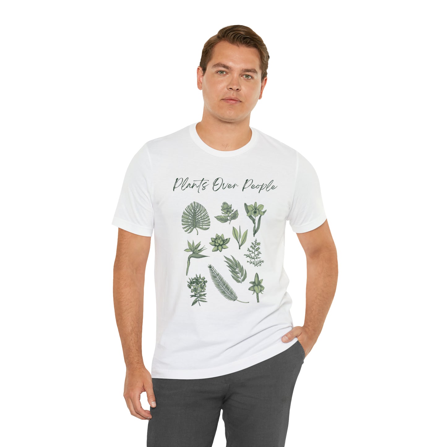 Plants Over People Unisex Jersey Short Sleeve Tee