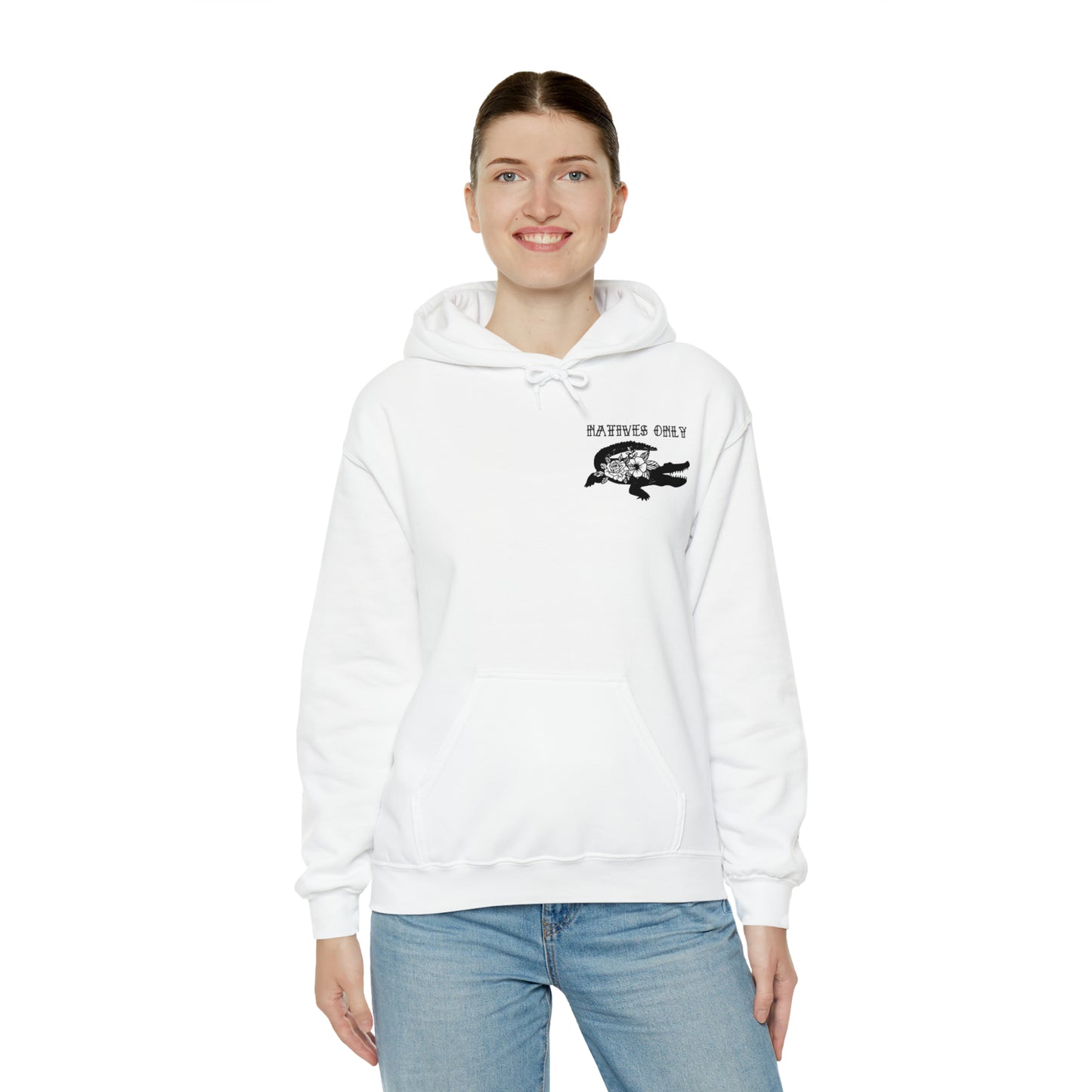 Natives Only Alligator Unisex Hooded Sweatshirt