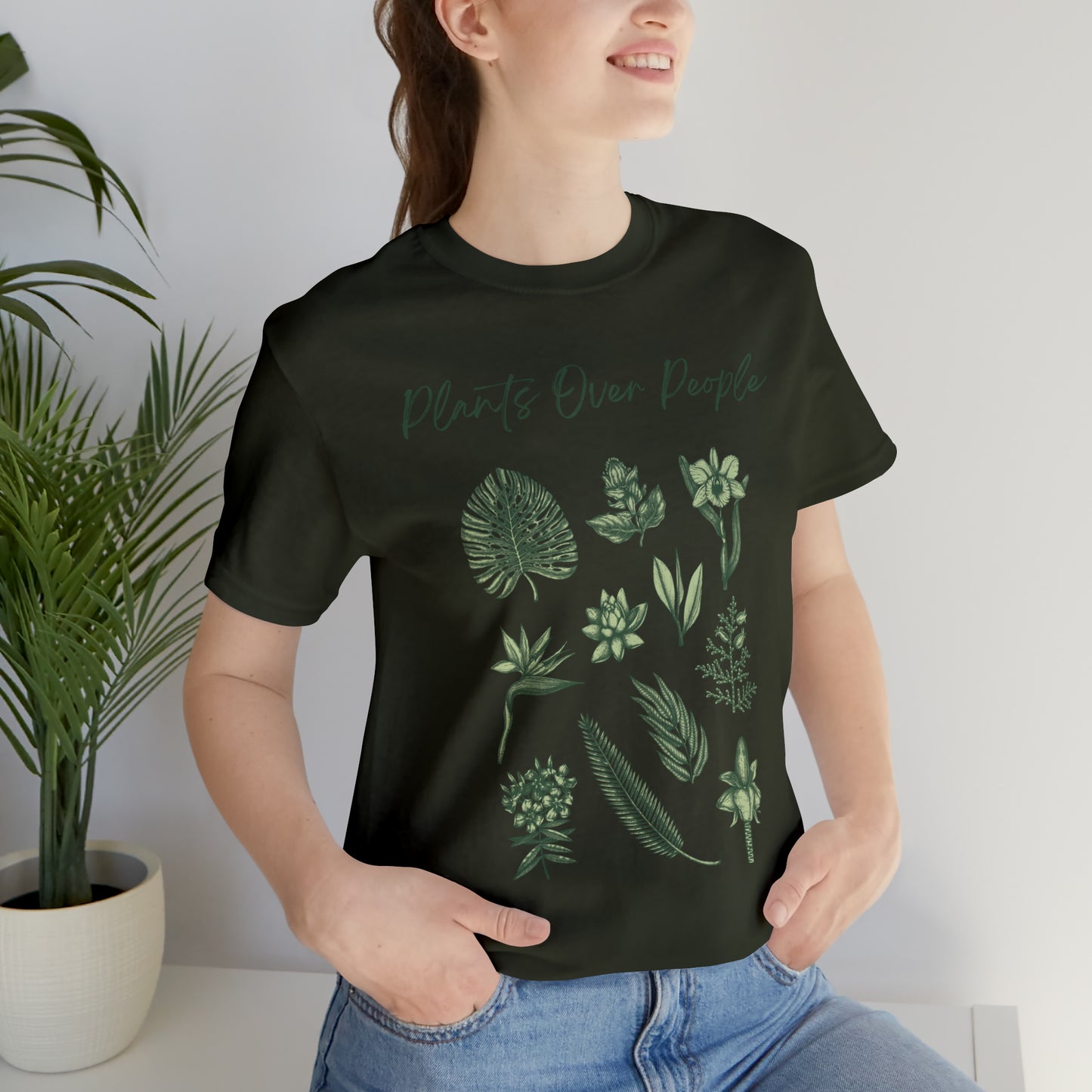 Plants Over People Unisex Jersey Short Sleeve Tee