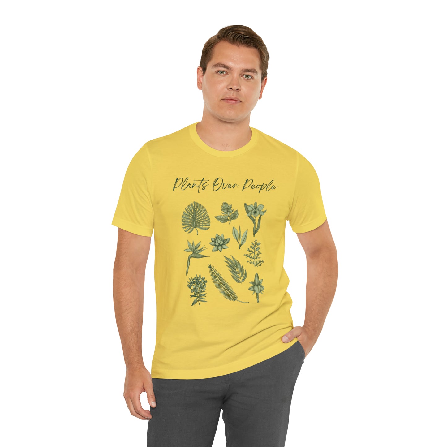 Plants Over People Unisex Jersey Short Sleeve Tee