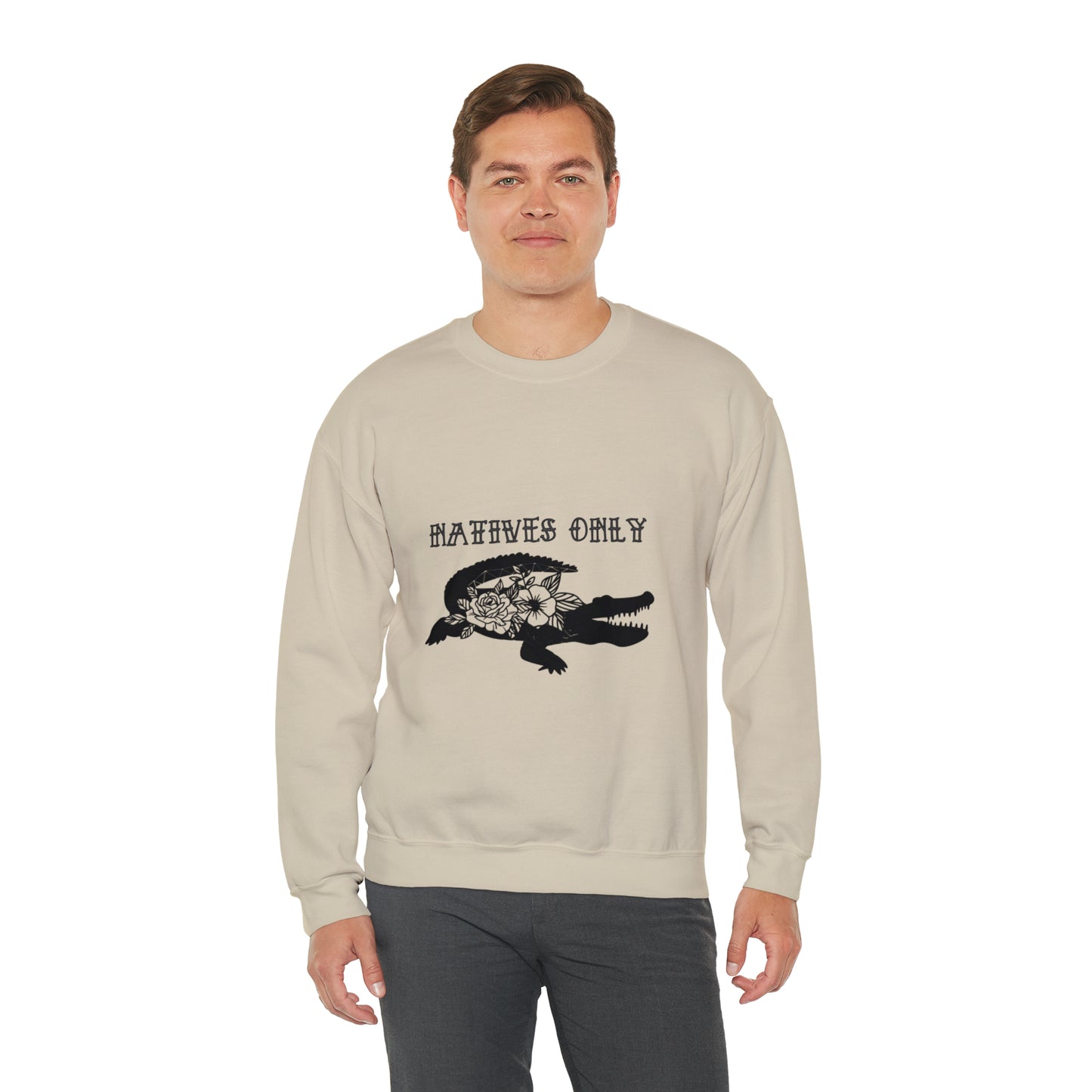 Natives Only Alligator Unisex Crewneck Sweatshirt