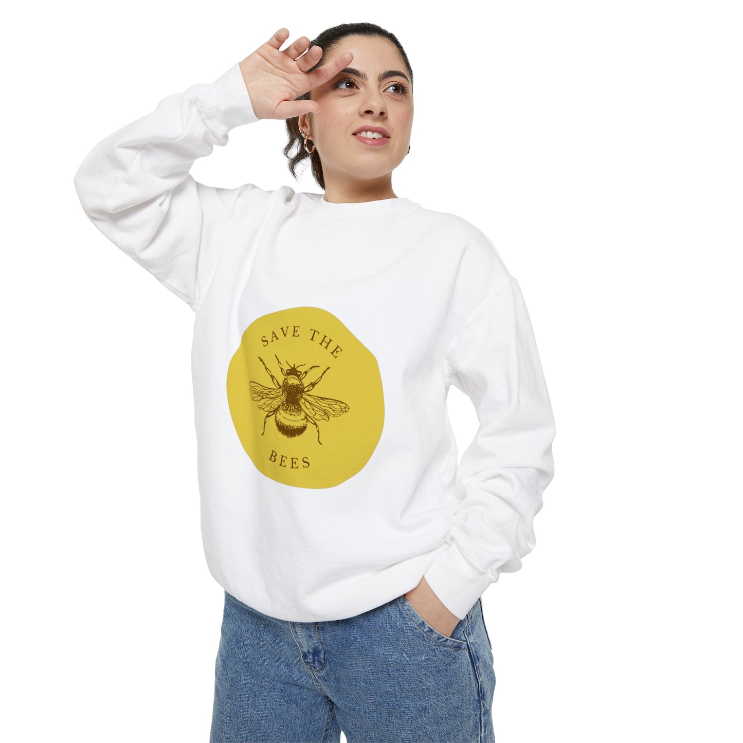 Save The Bees Unisex Garment-Dyed Sweatshirt