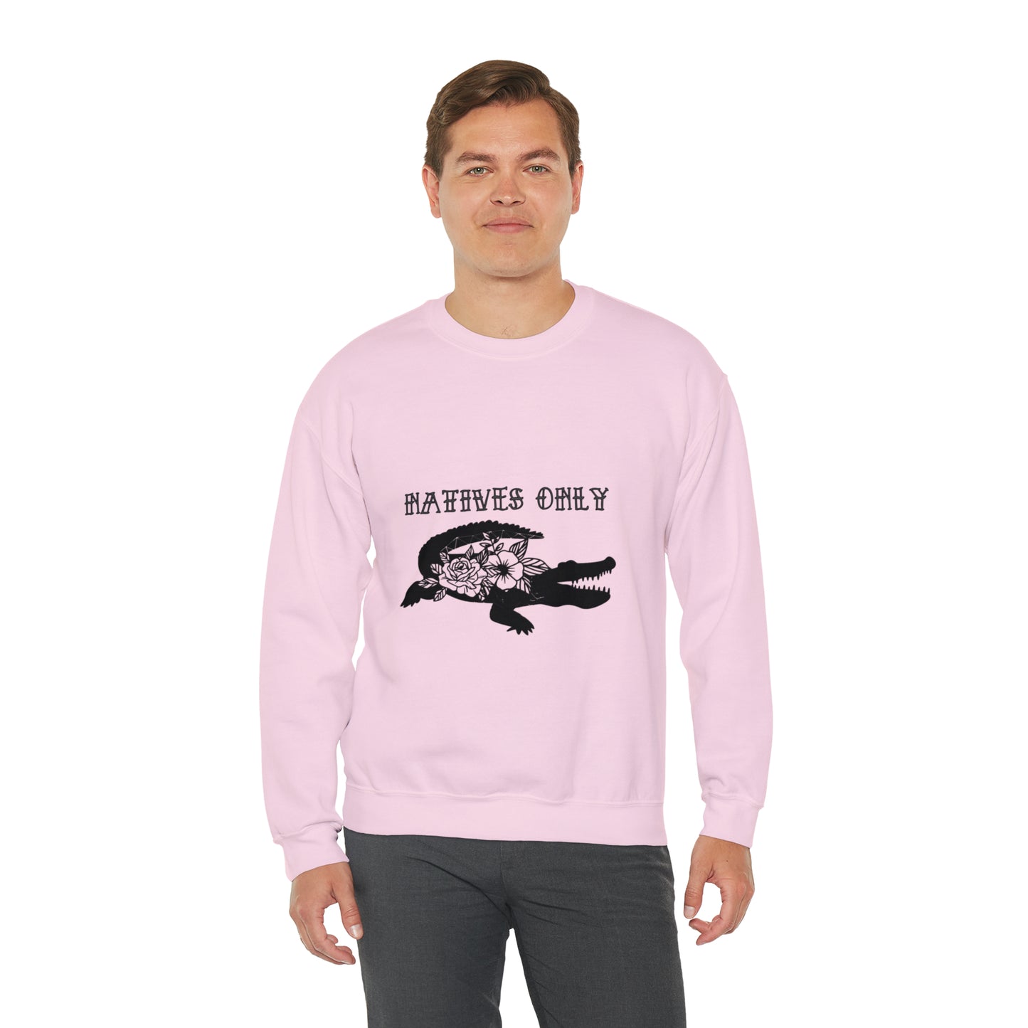 Natives Only Alligator Unisex Crewneck Sweatshirt