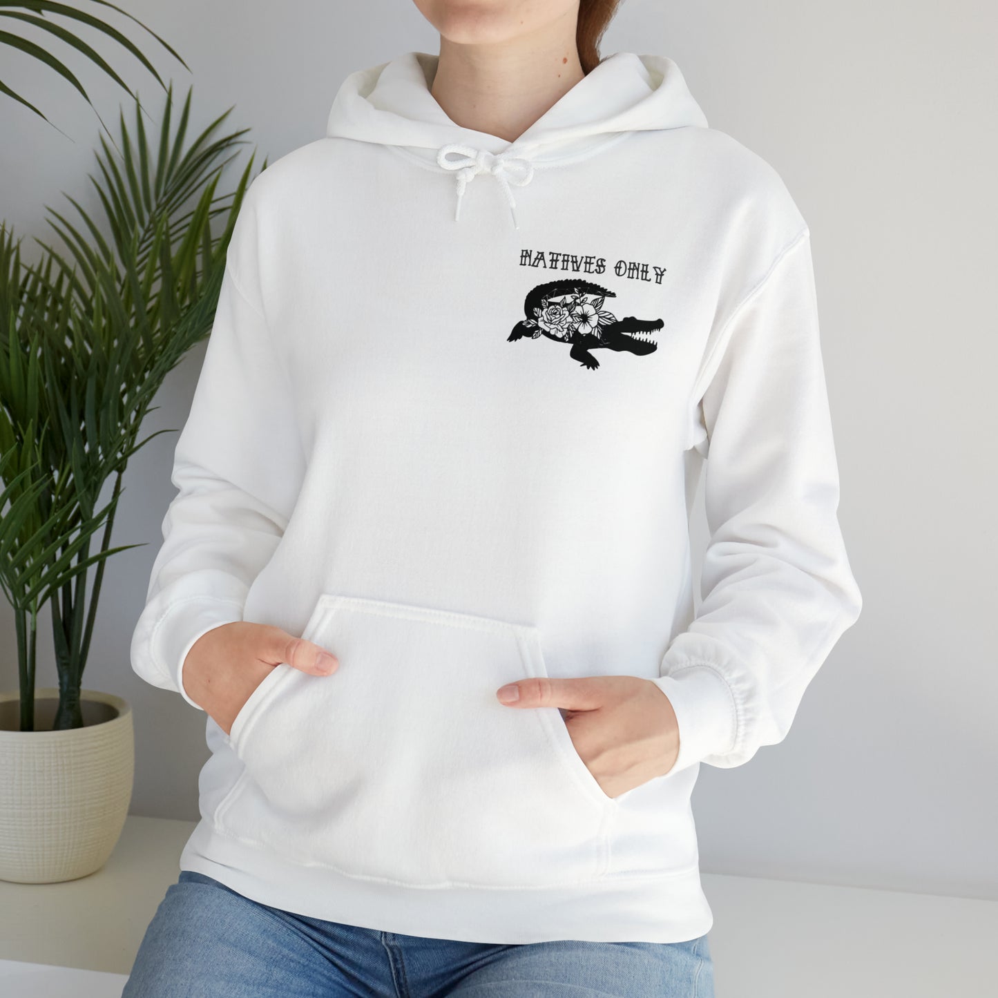 Natives Only Alligator Unisex Hooded Sweatshirt