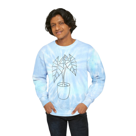 Alocasia Unisex Tie-Dye Crewneck