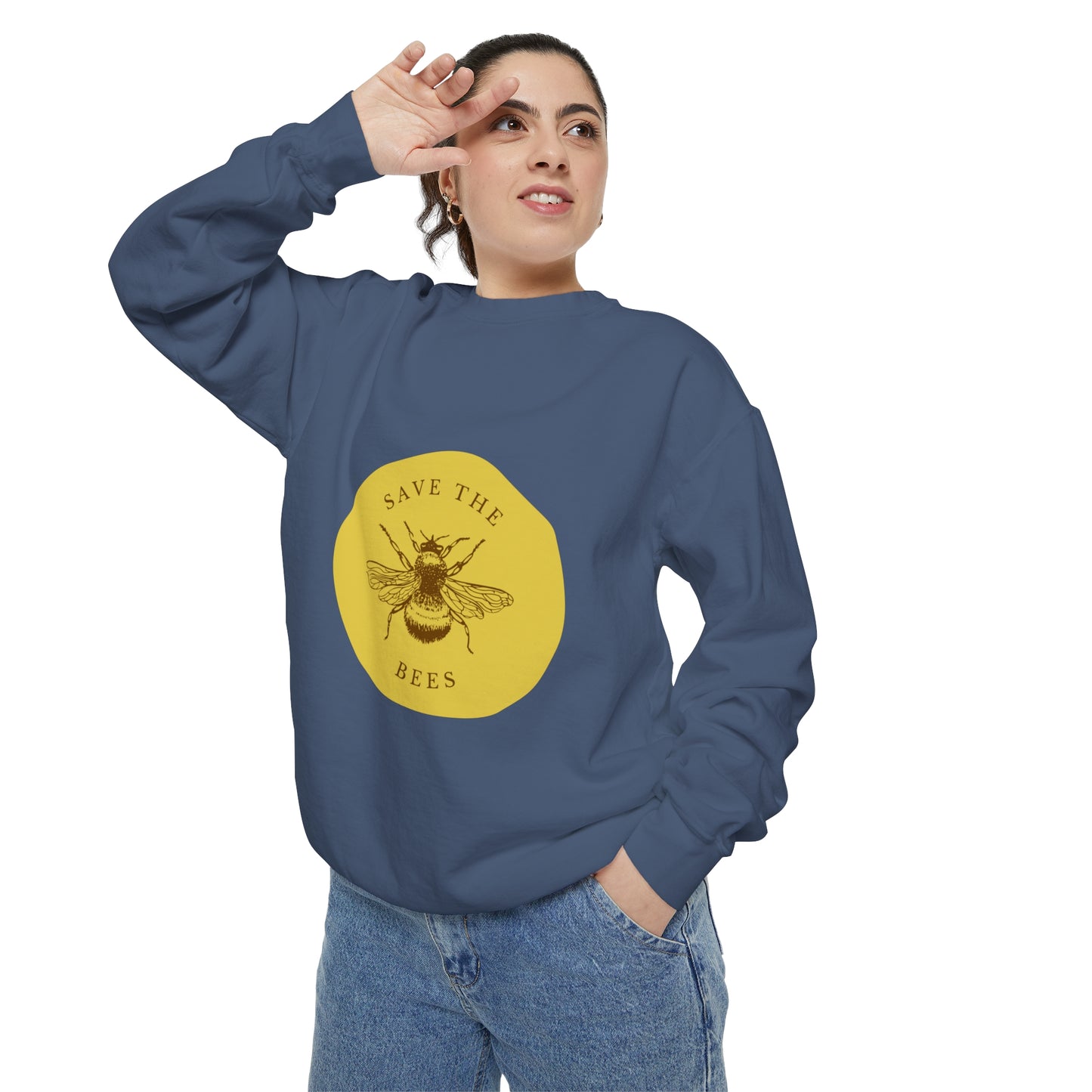 Save The Bees Unisex Garment-Dyed Sweatshirt