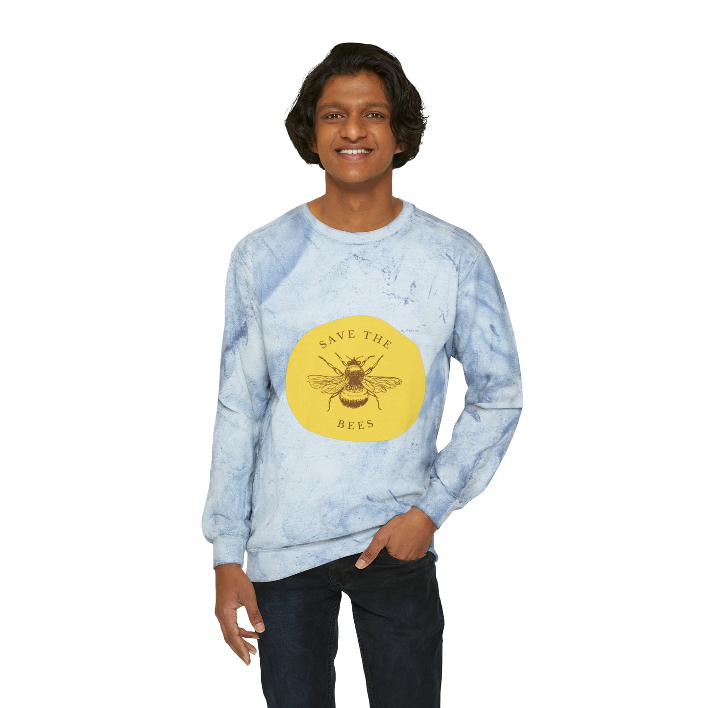 Save The Bees Unisex Color Blast Crewneck