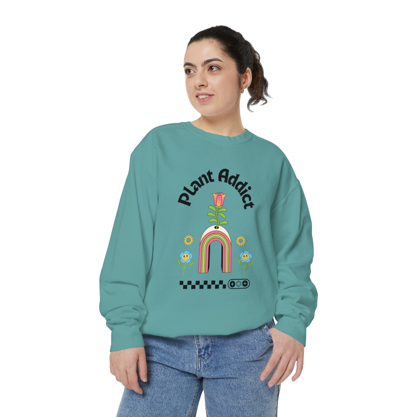 Plant Addict Unisex Garment-Dyed Sweatshirt