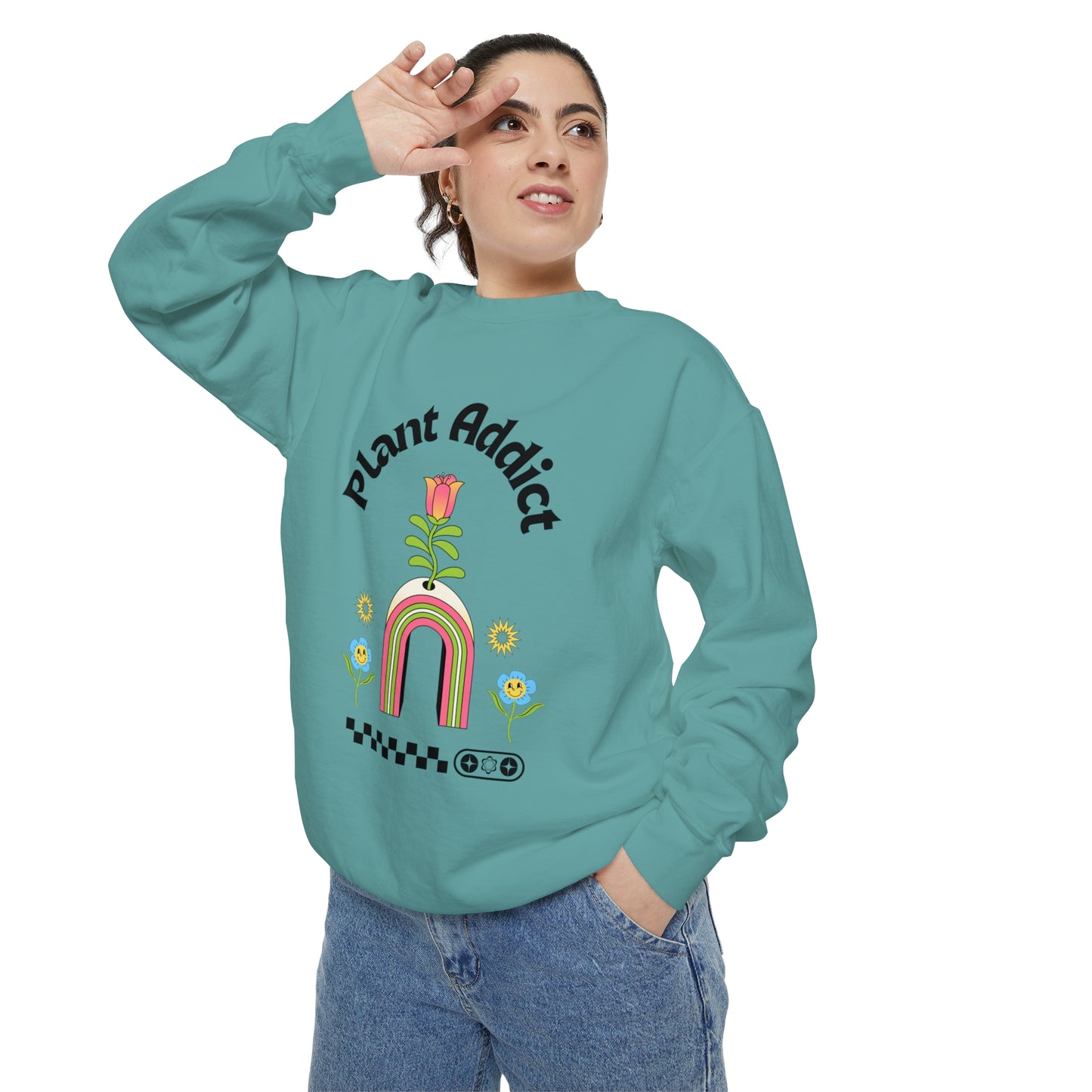 Plant Addict Unisex Garment-Dyed Sweatshirt