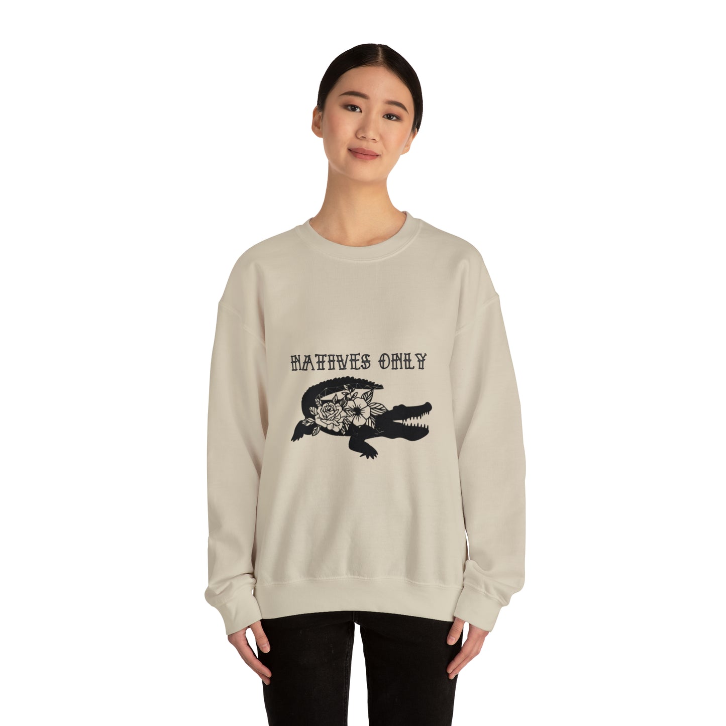 Natives Only Alligator Unisex Crewneck Sweatshirt