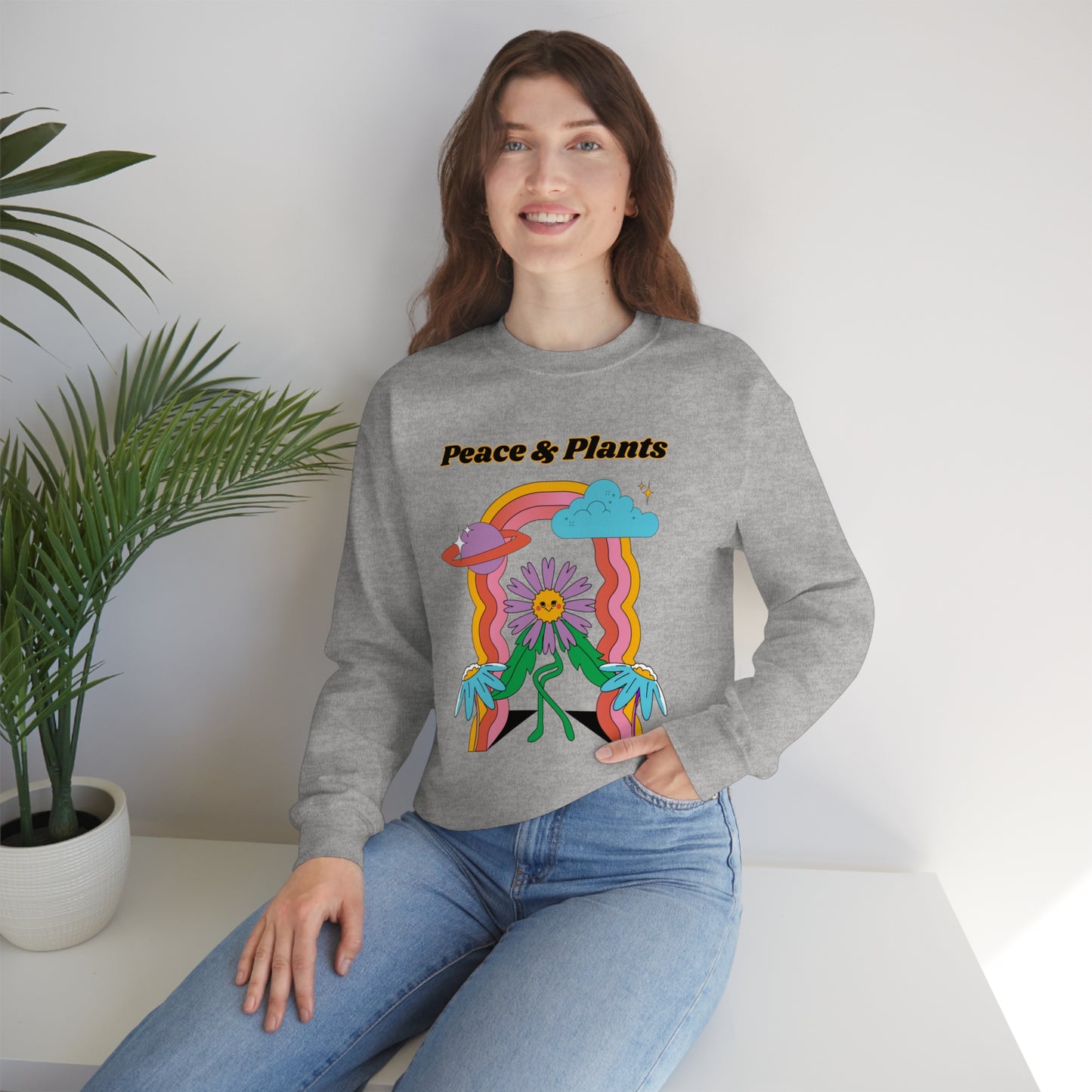 Peace & Plants Unisex Crewneck