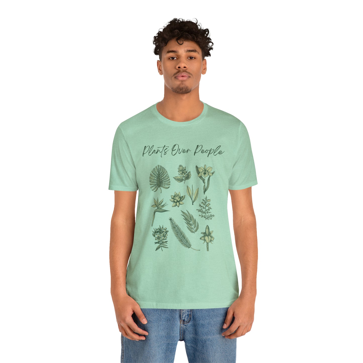 Plants Over People Unisex Jersey Short Sleeve Tee