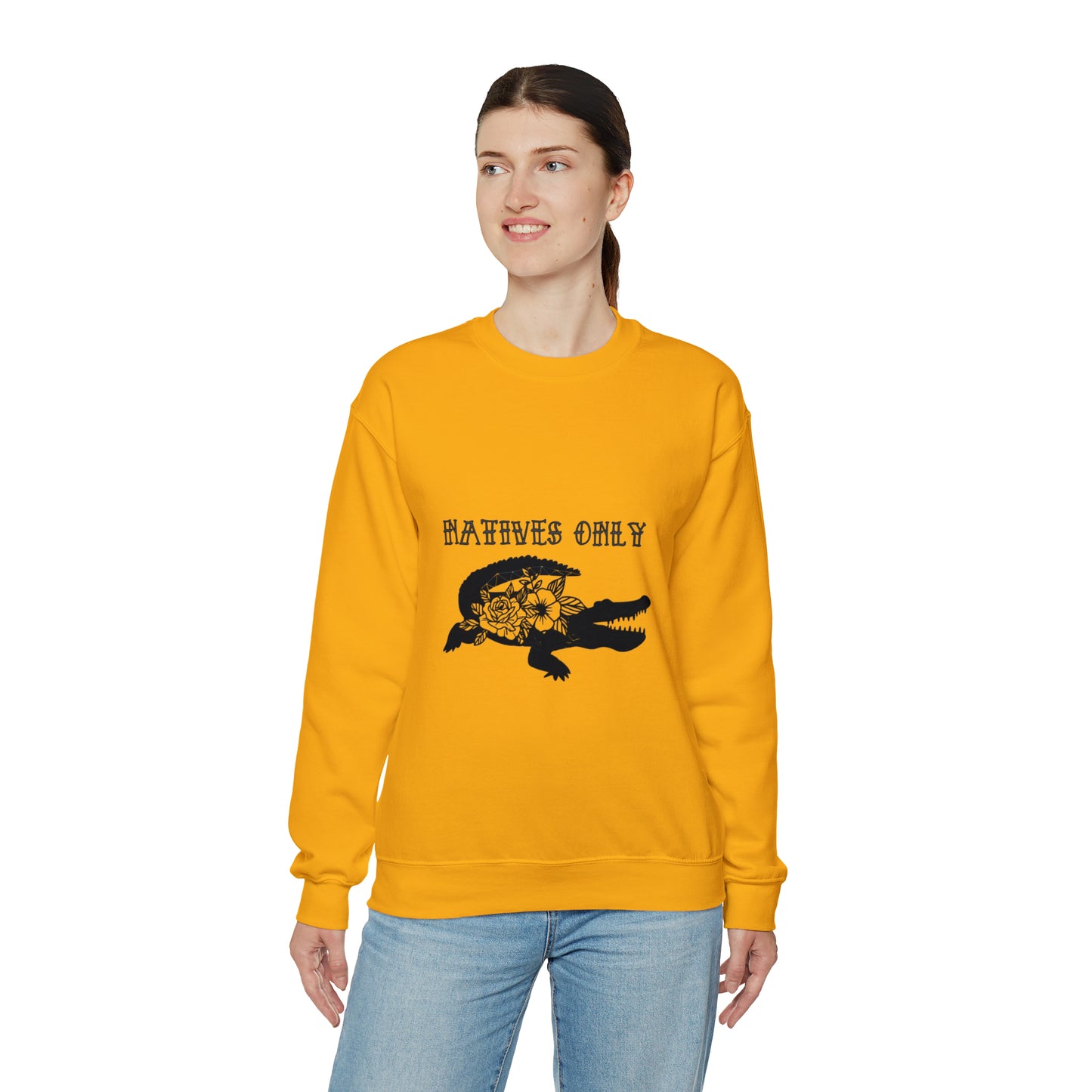 Natives Only Alligator Unisex Crewneck Sweatshirt